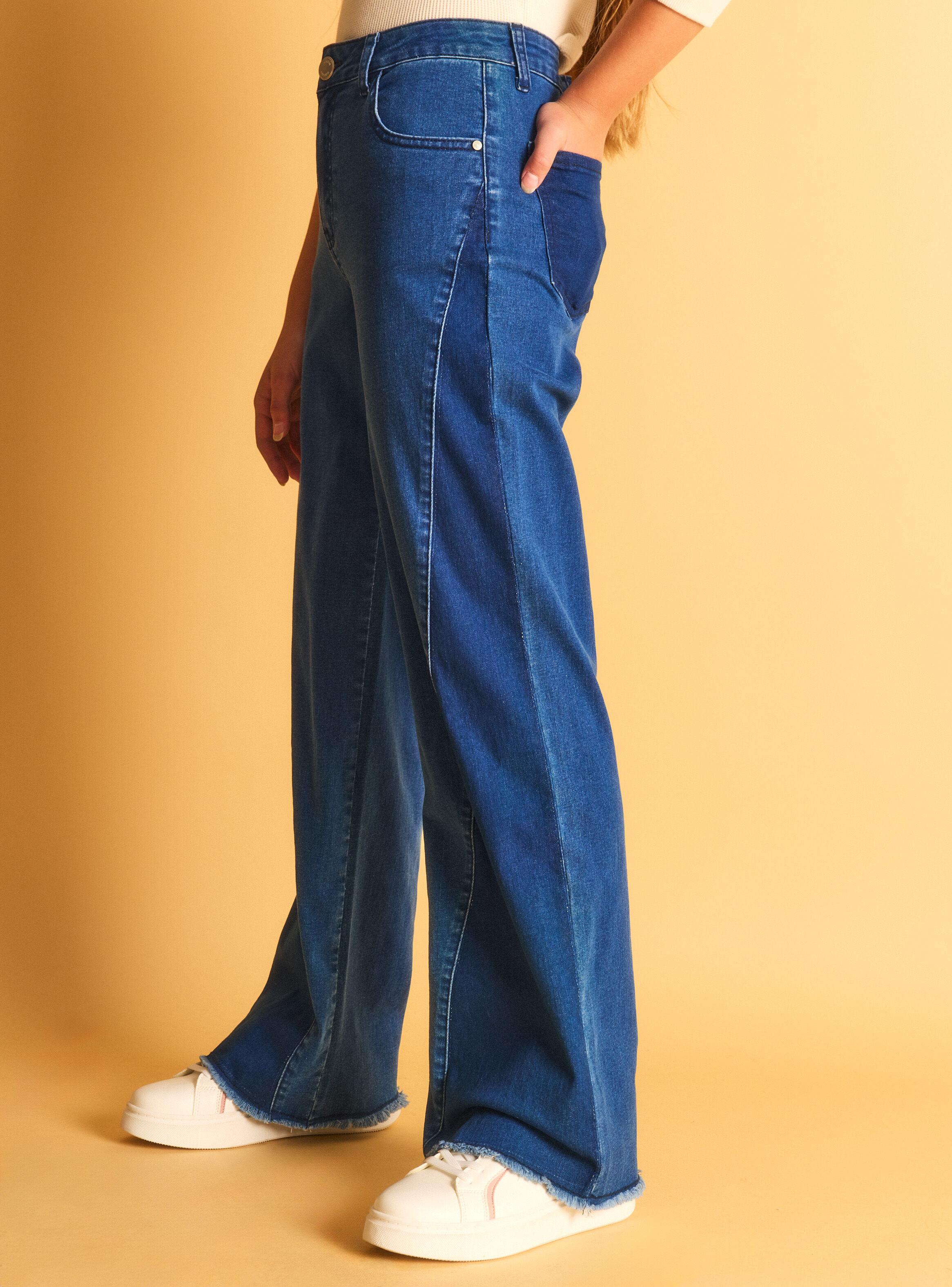 Jeans Denim Flaire Mix de Telas-4