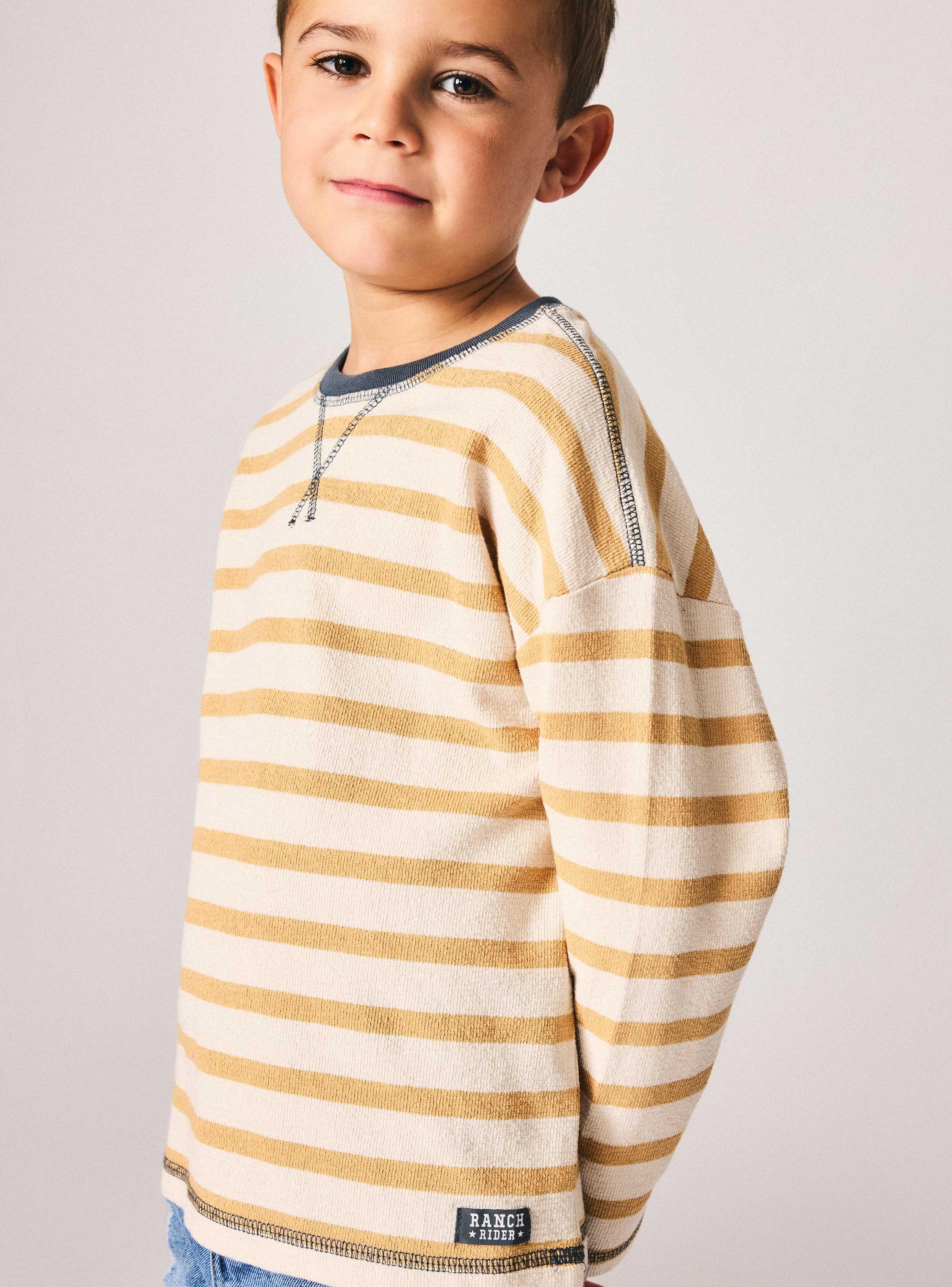 Polera Rayas Textura Niño-4