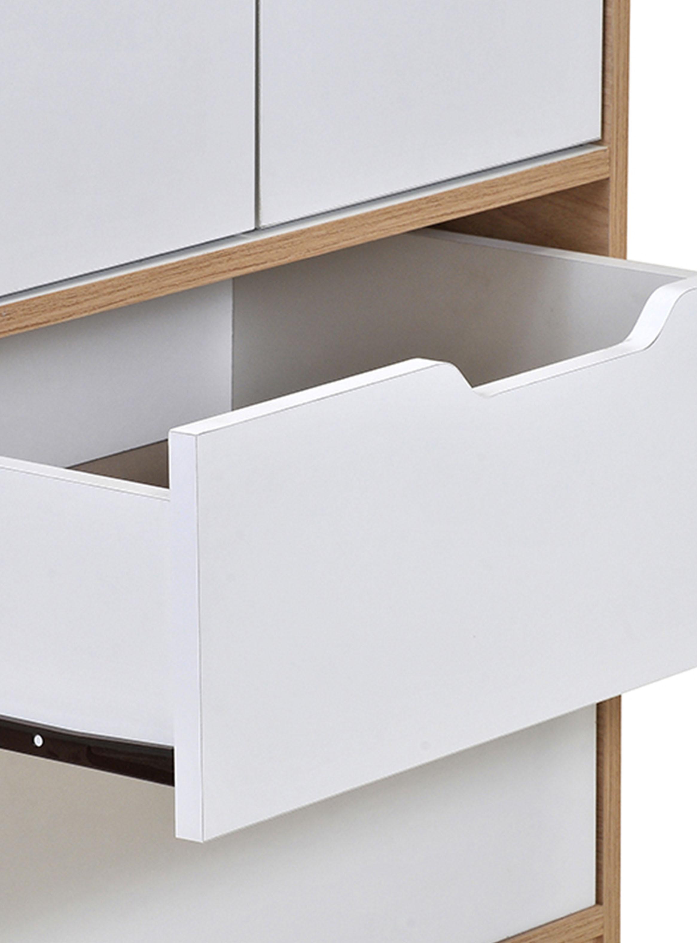 Clóset Misuri 2 Puertas 2 Cajones Carvalo Blanco-3