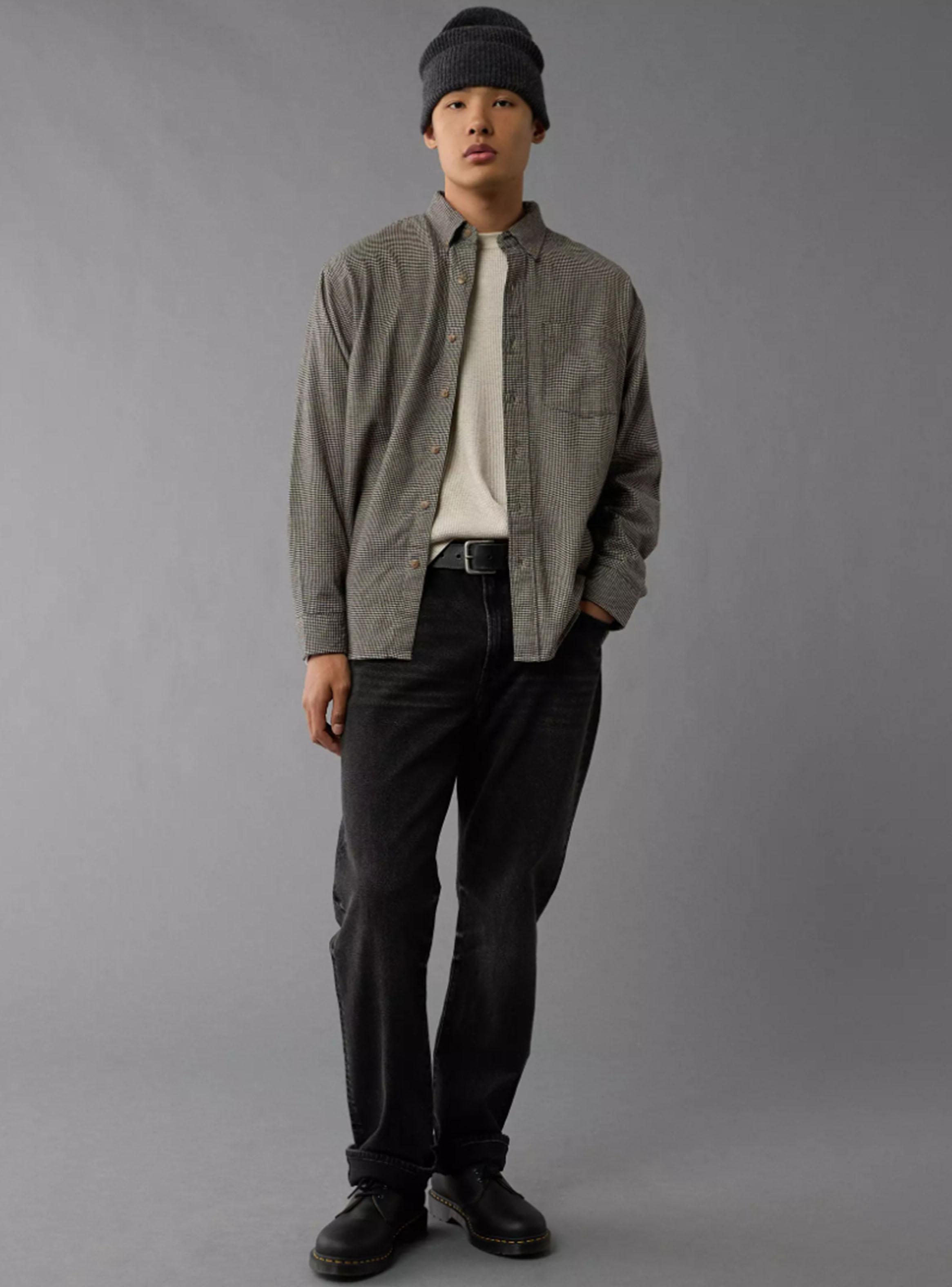 Camisa AE Flannel Modelo Escocés-2