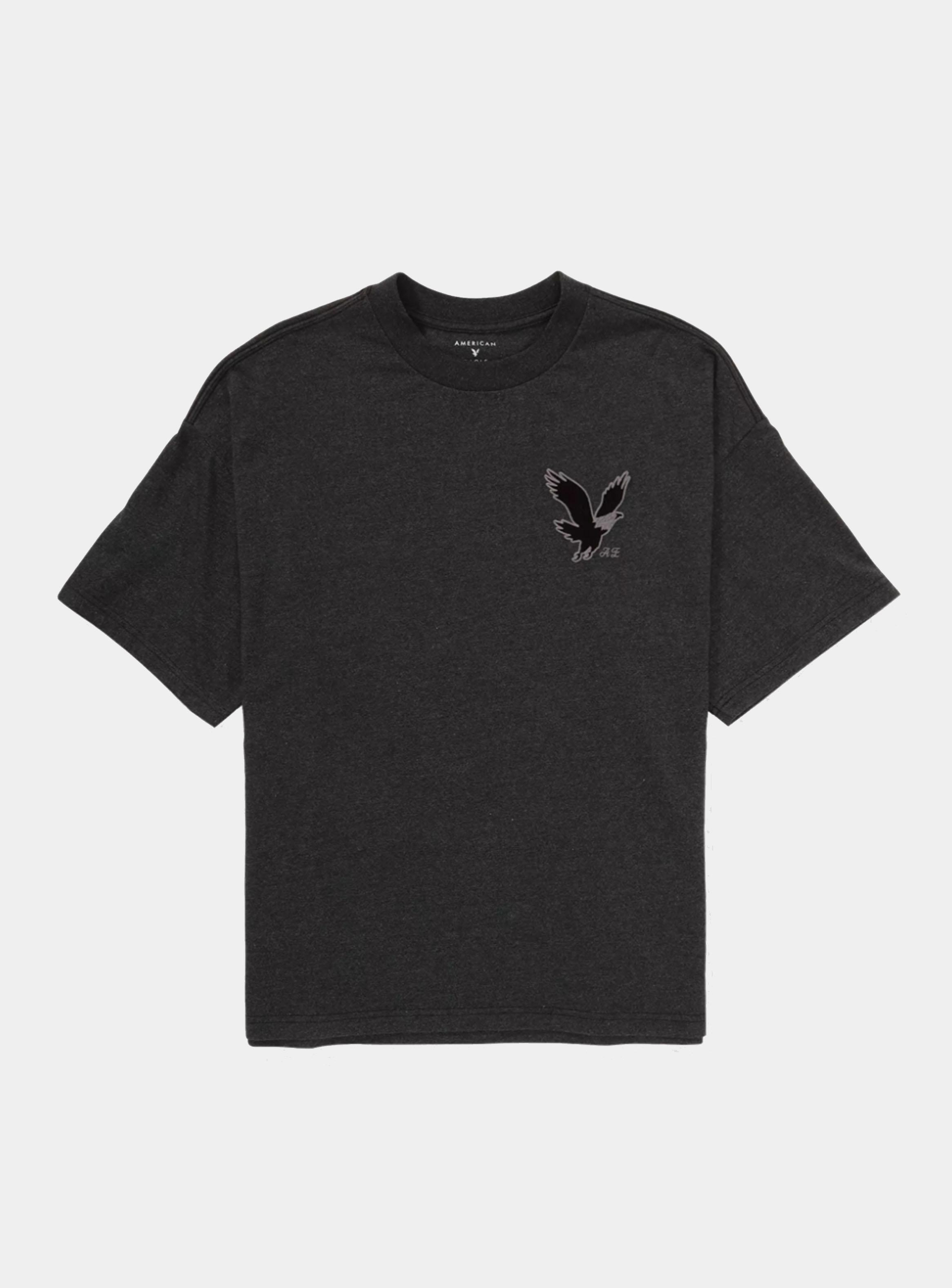 Polera AE Extragrande Grafito Logo-2