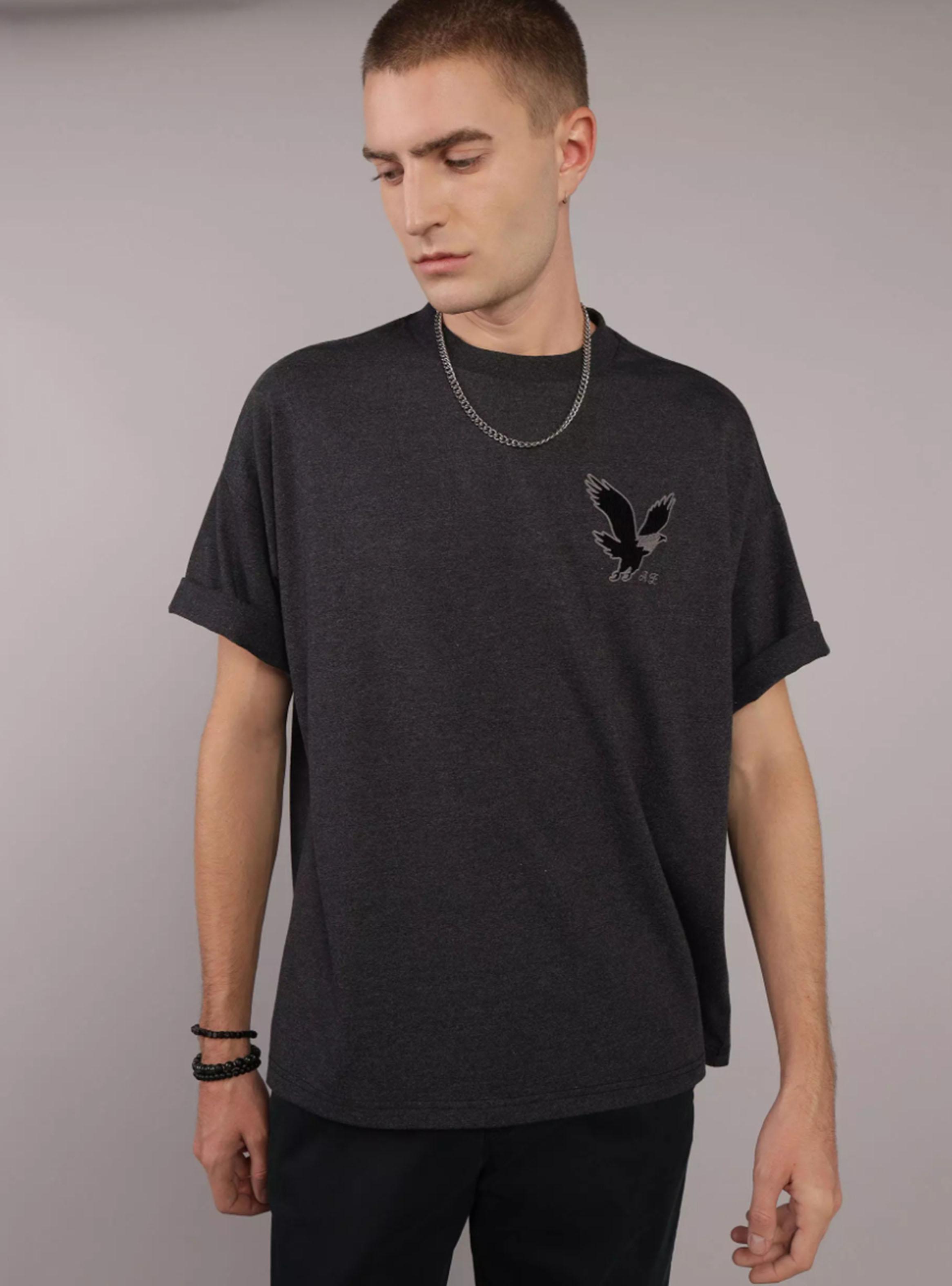 Polera AE Extragrande Grafito Logo-0