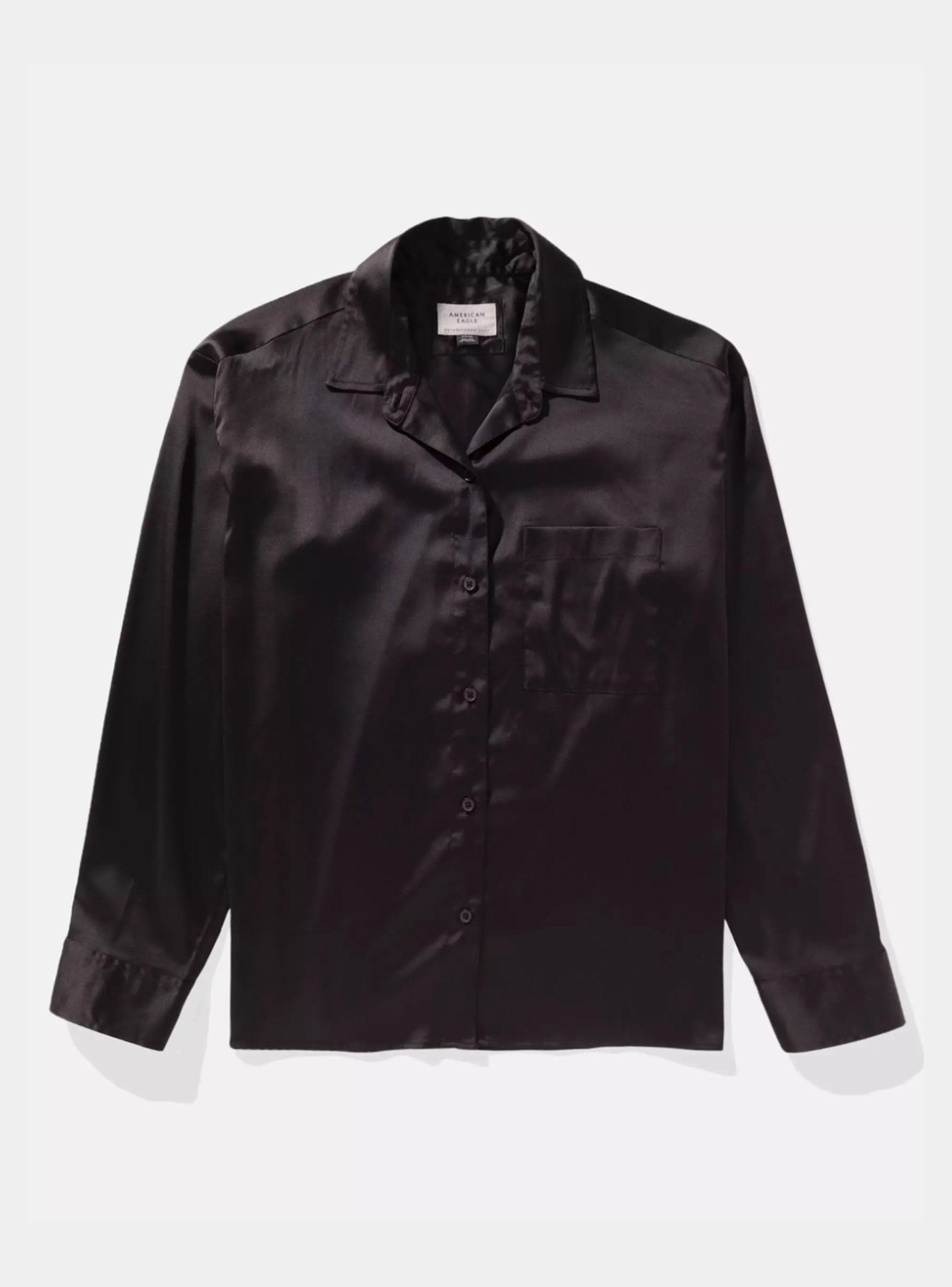 Camisa de Satín con Botones-2
