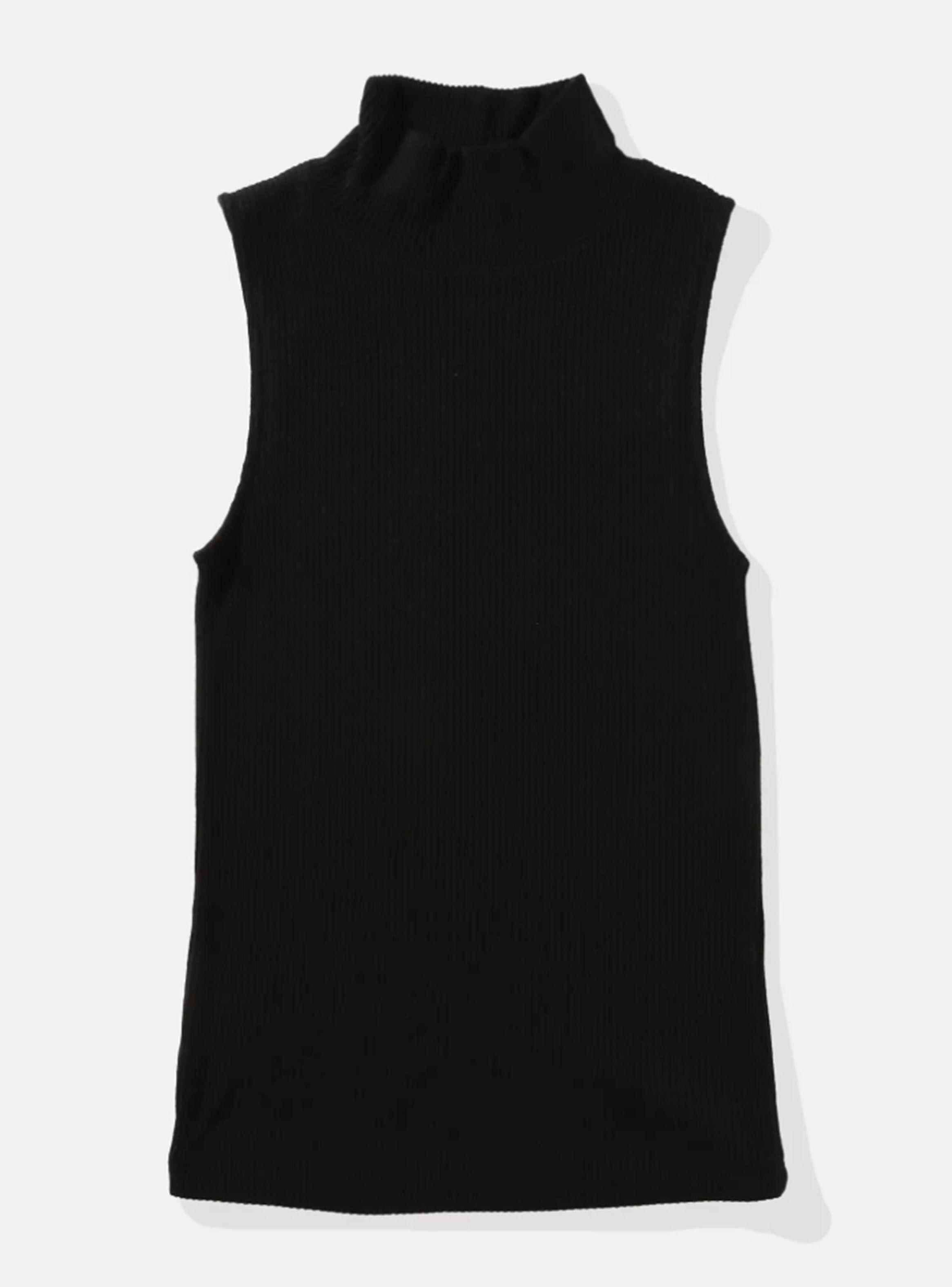 Polera Rib Cuello Alto-2