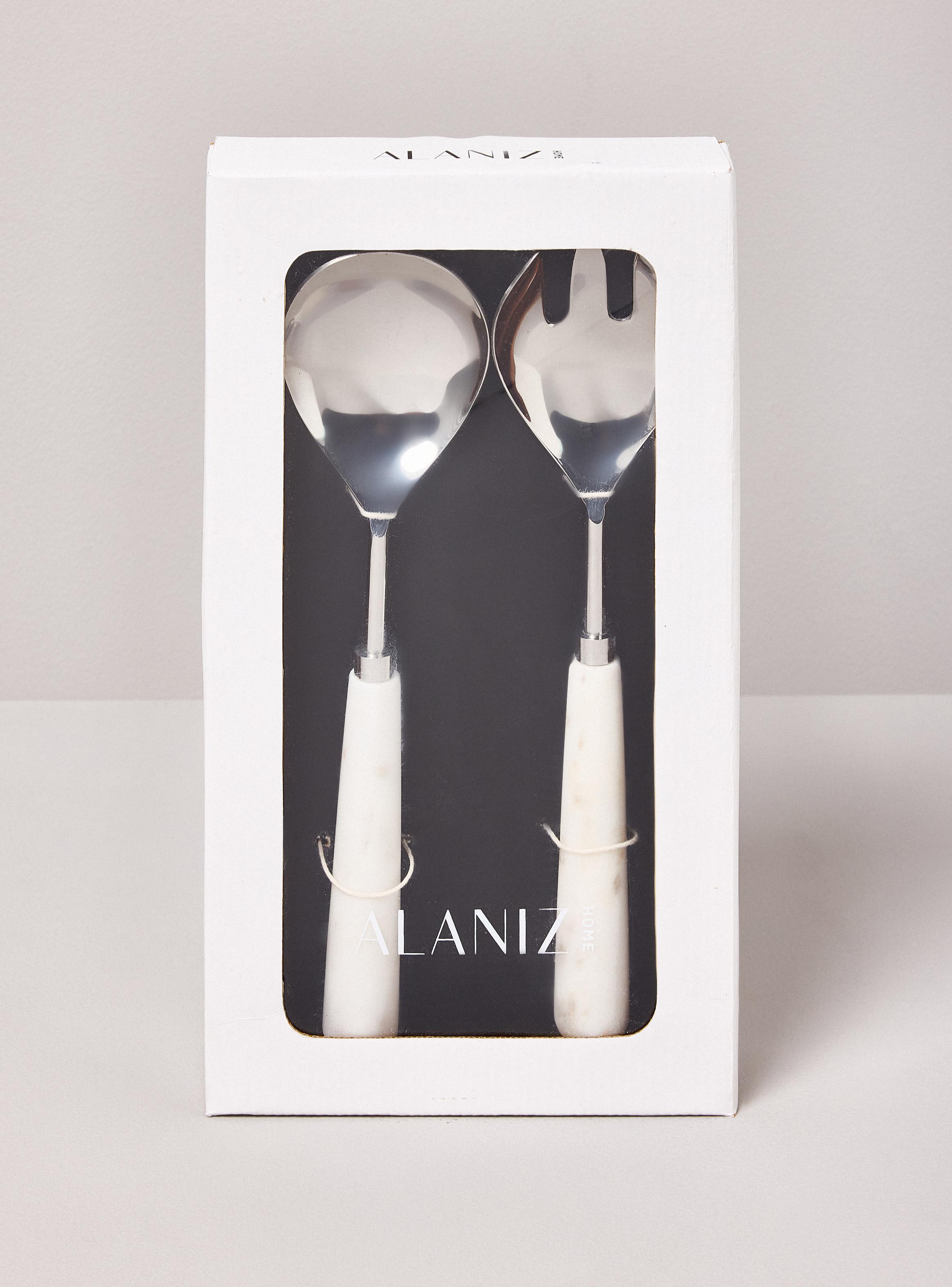 Set 2 Piezas de Servir Mármol-2