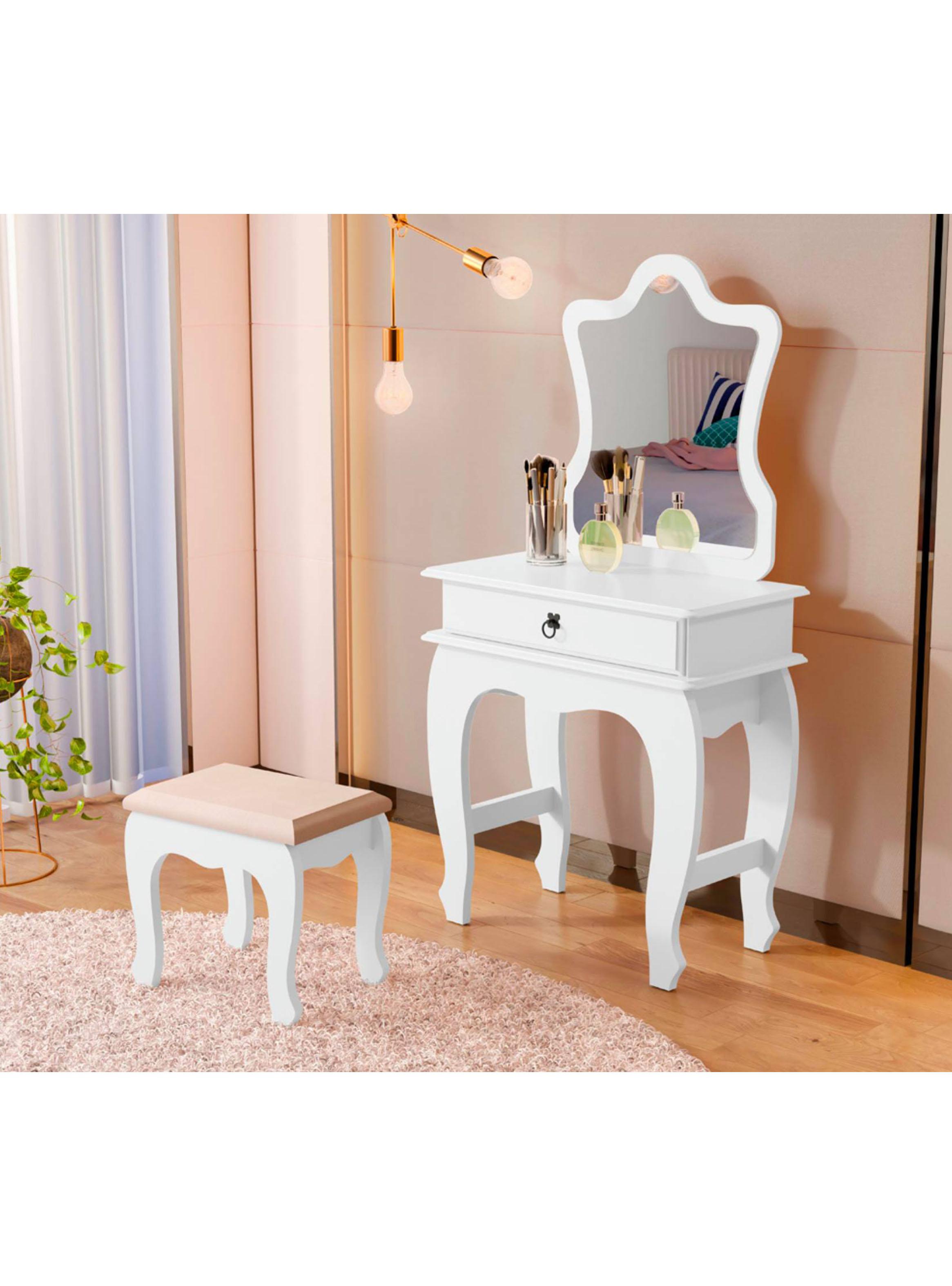 Tocador Blanco con Espejo Luxury-4
