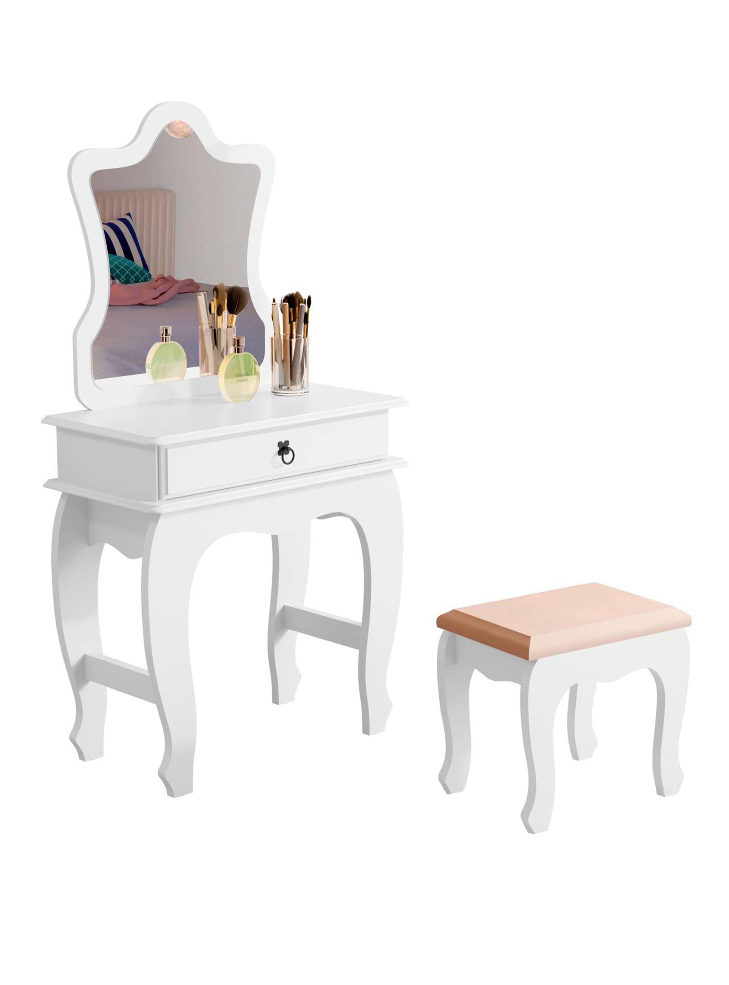Tocador Blanco con Espejo Luxury-0