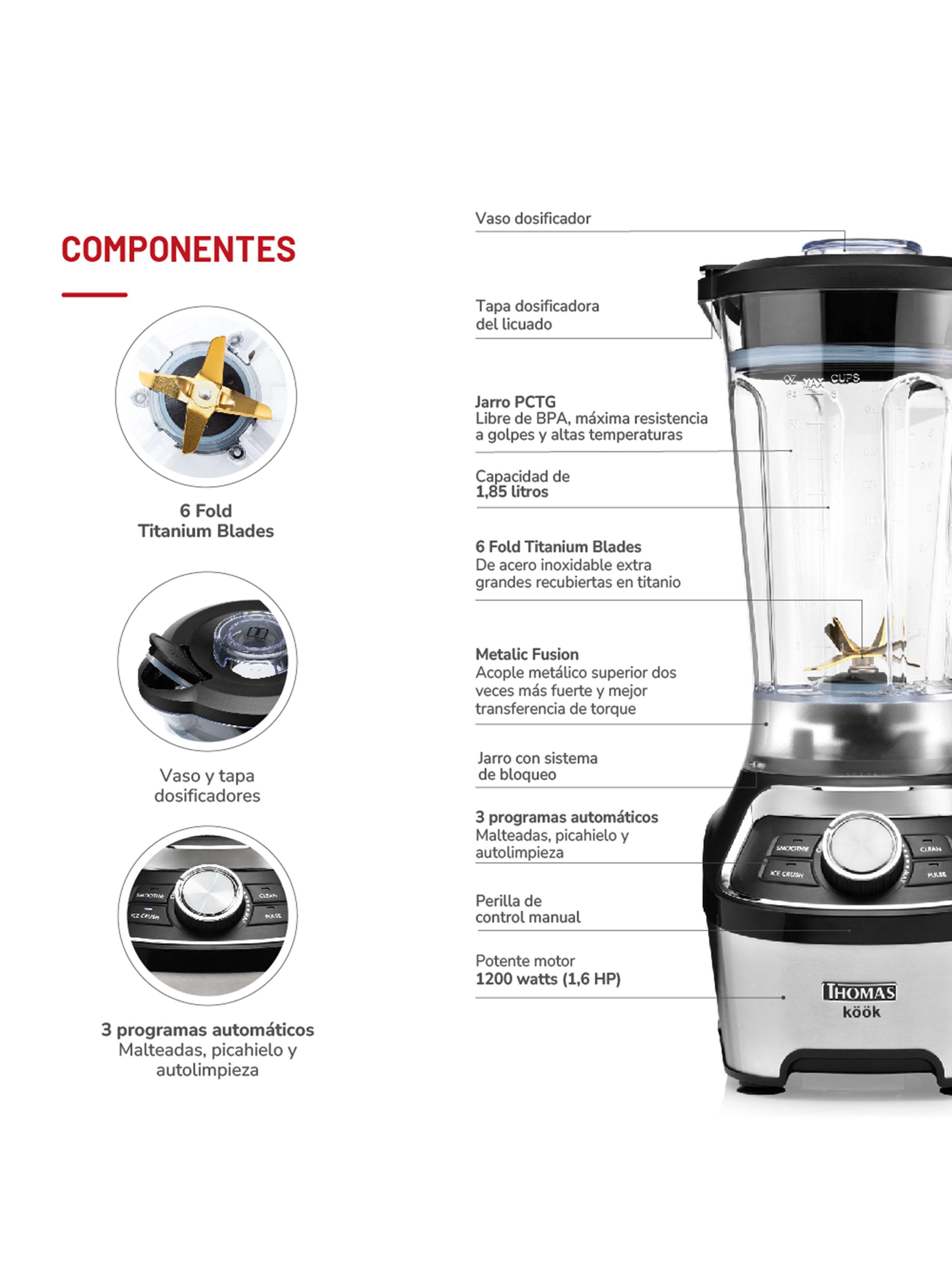 Licuadora Köök Pro 1.85 Litros TH-790D-4