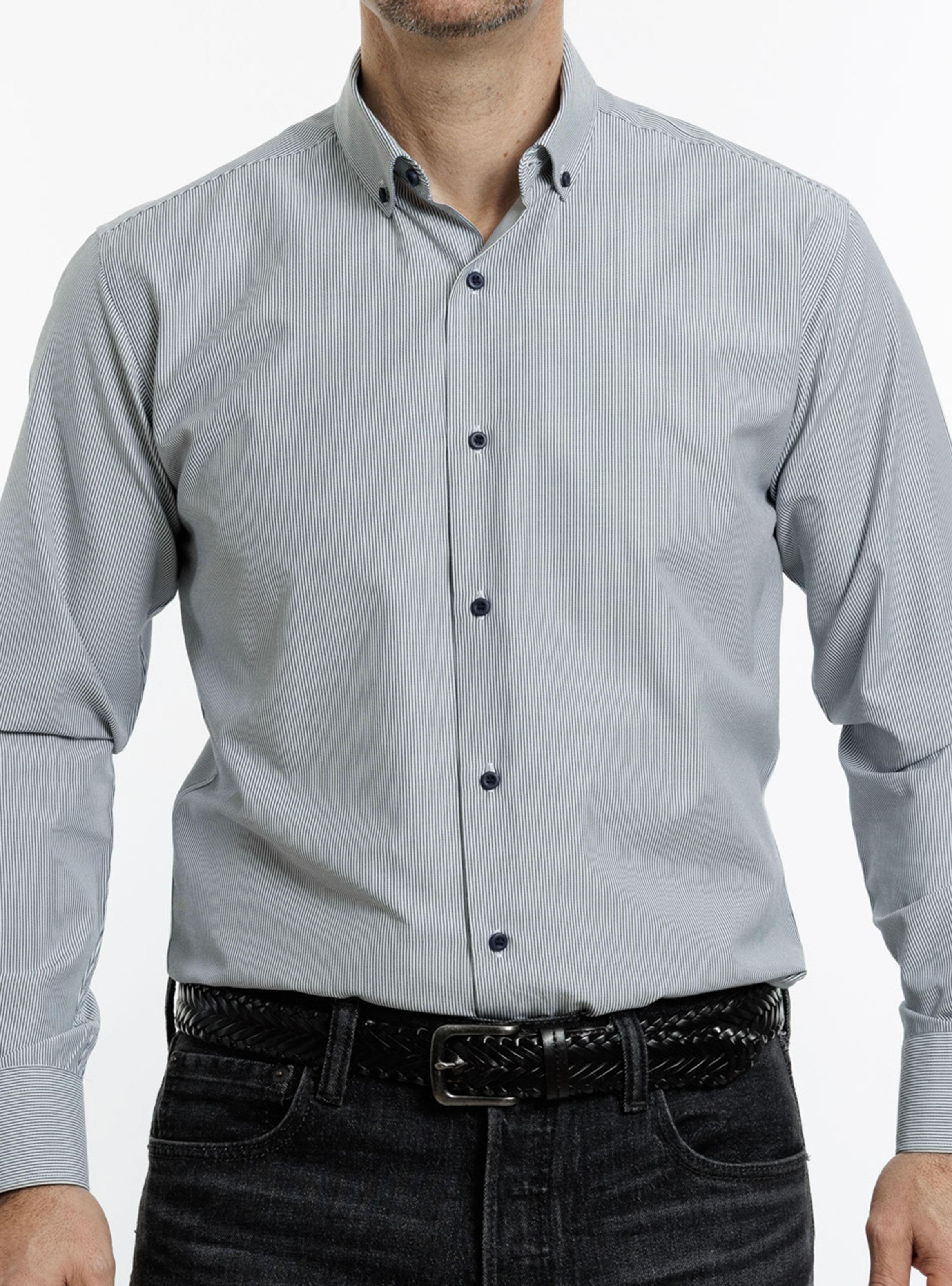 Camisa de Vestir Líneas Finas Metropolitan-0