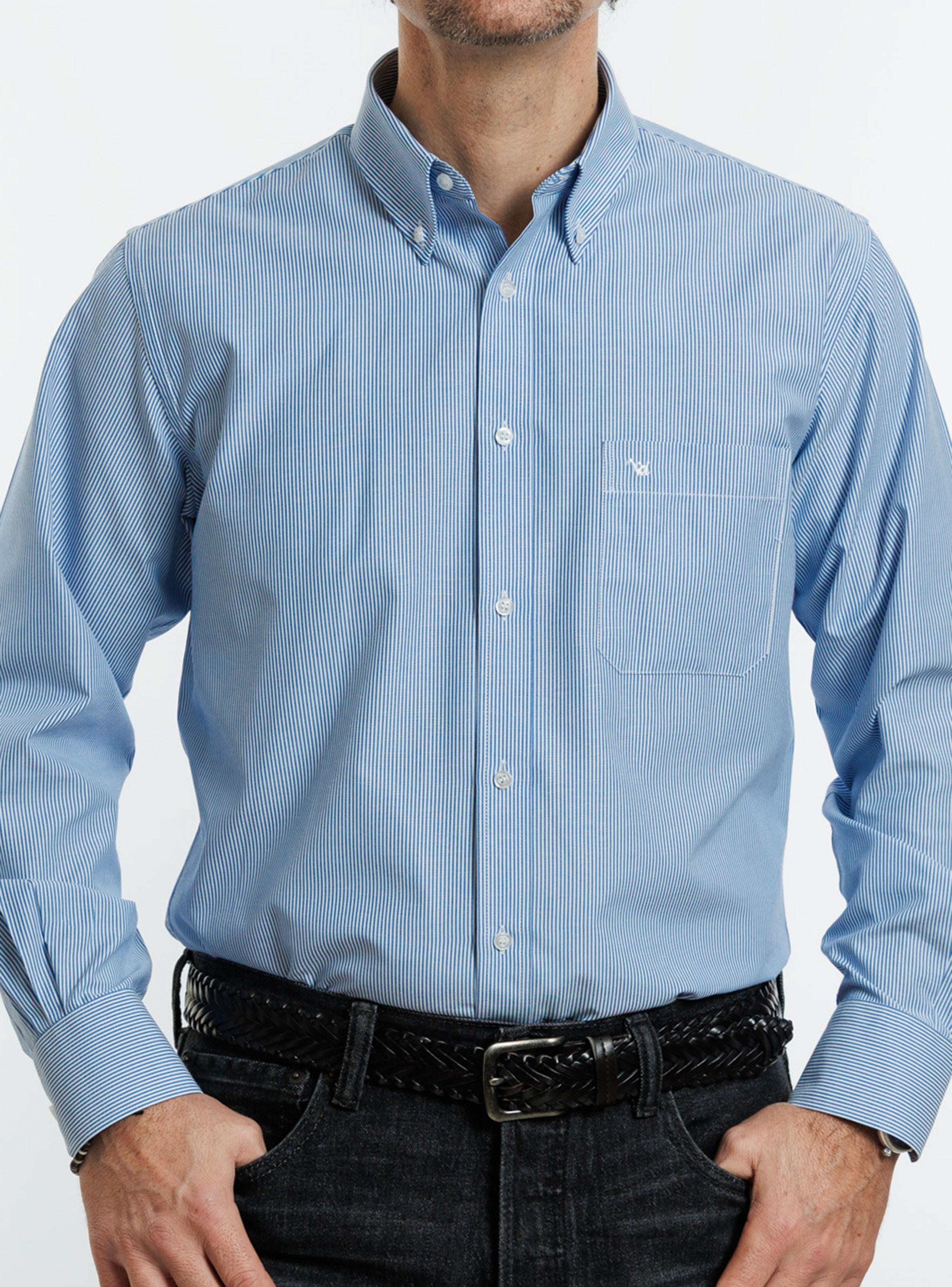 Camisa de Vestir Print Líneas Metropolitan-0