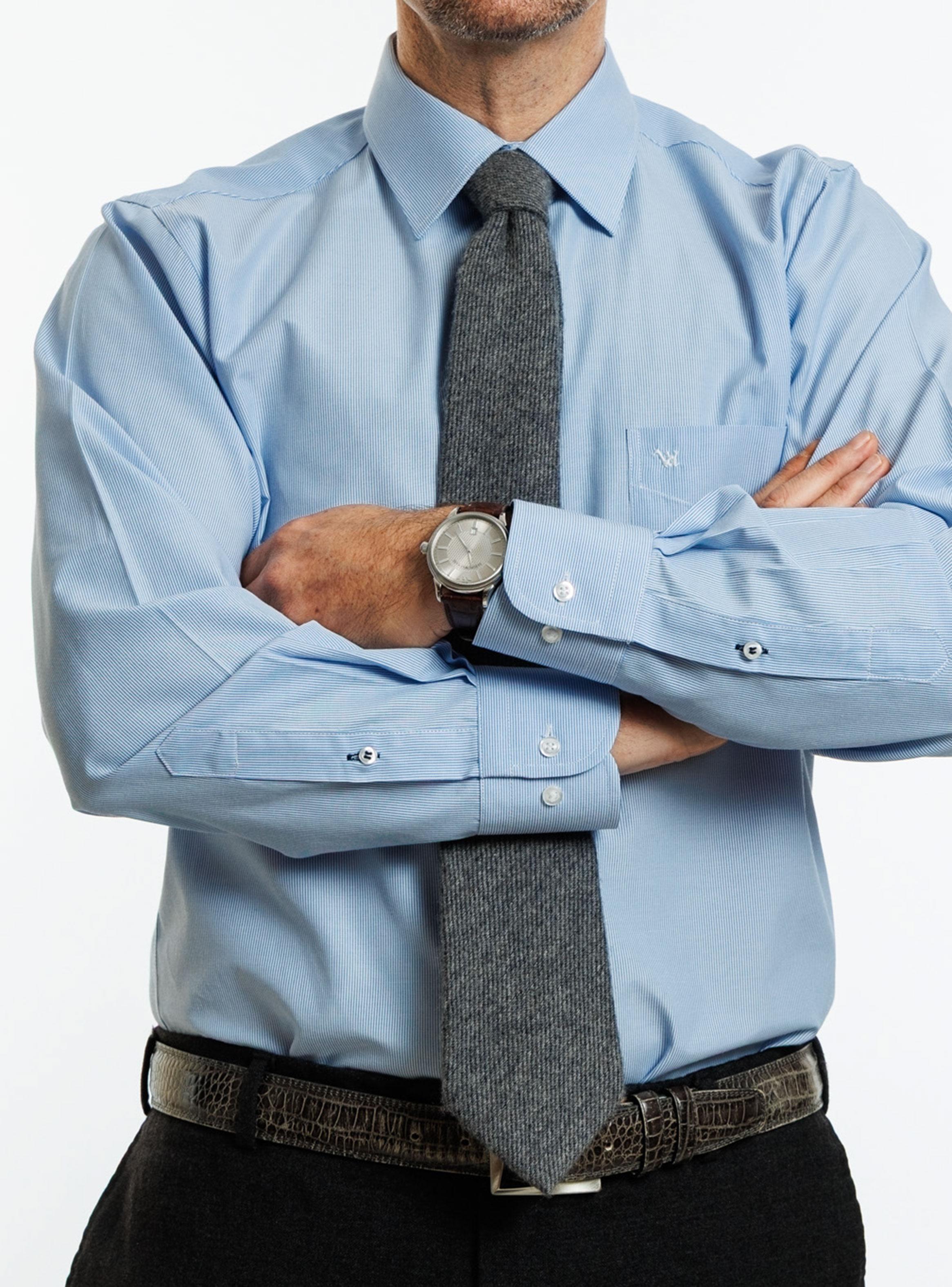 Camisa Formal  Metropolitan con Líneas-0