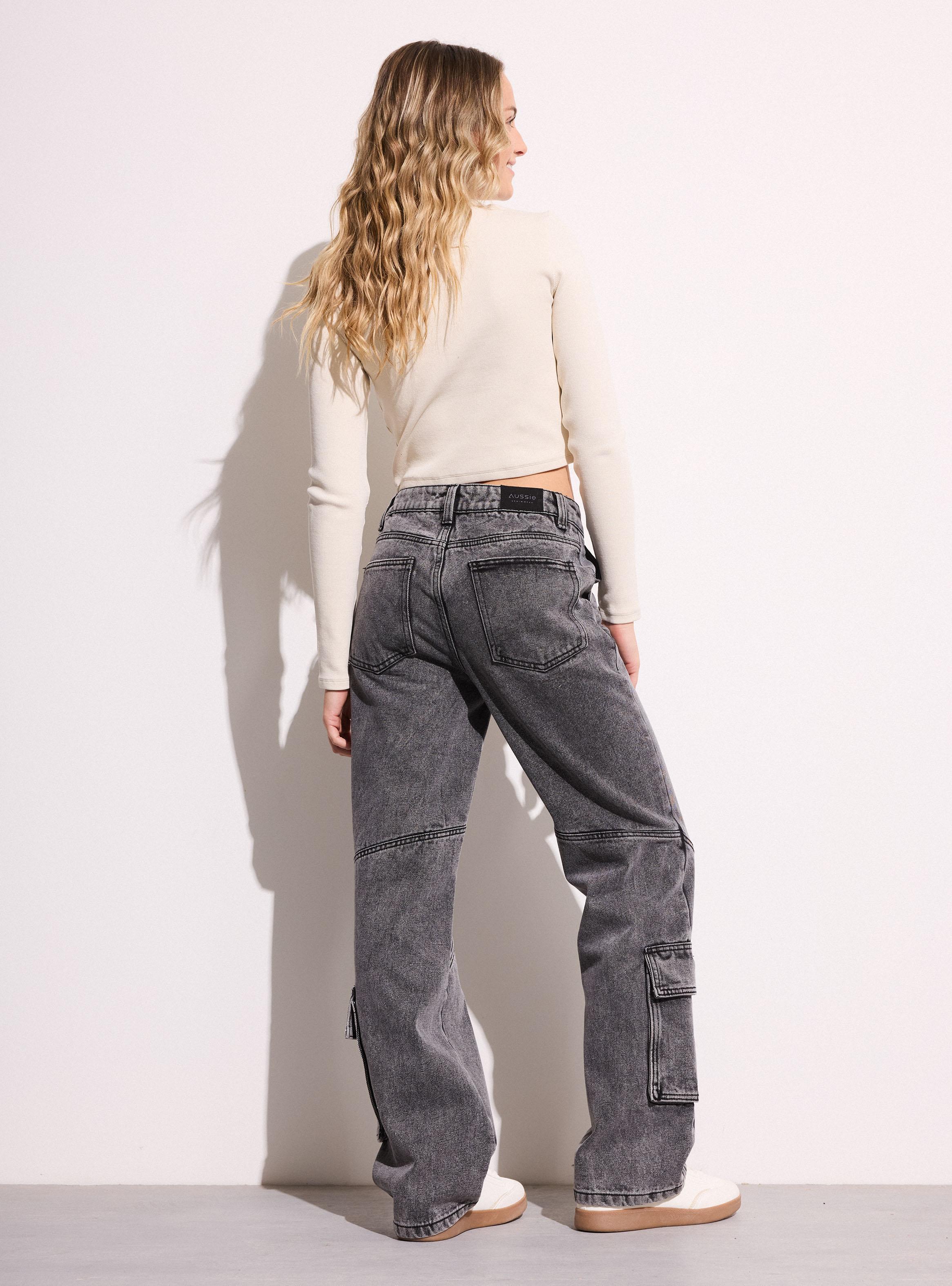 Jeans Cargo con Bolsillos-5