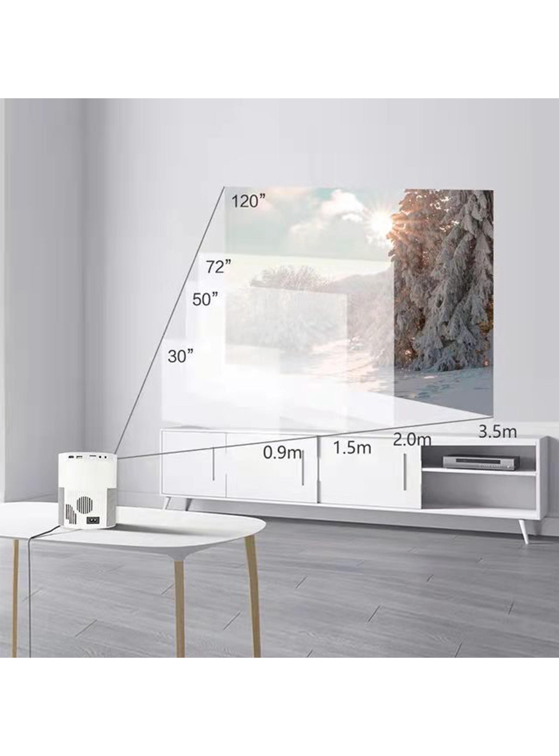 Proyector LED Portátil 360º Full HD Home Cinema-11