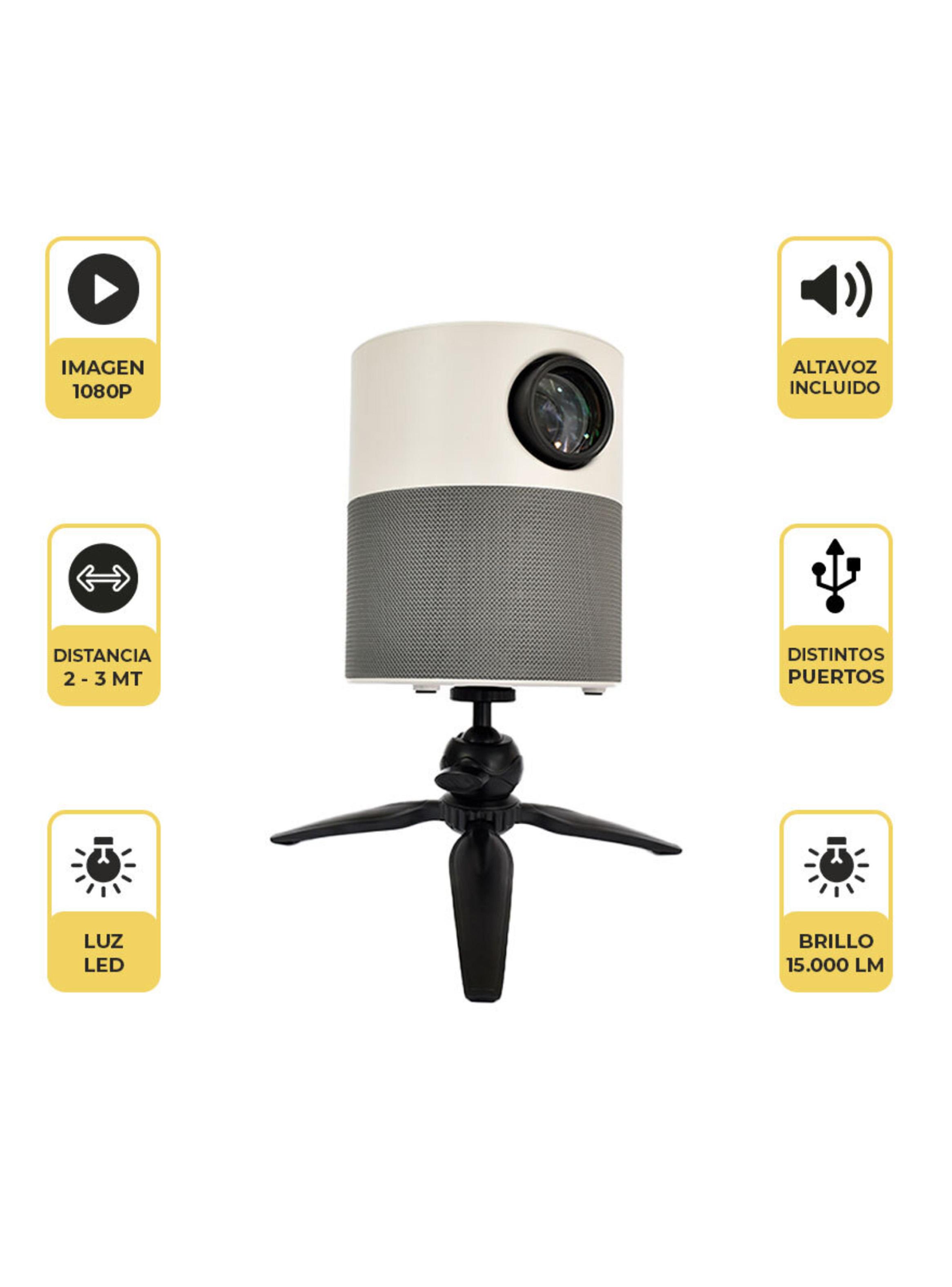 Proyector LED Portátil 360º Full HD Home Cinema-1