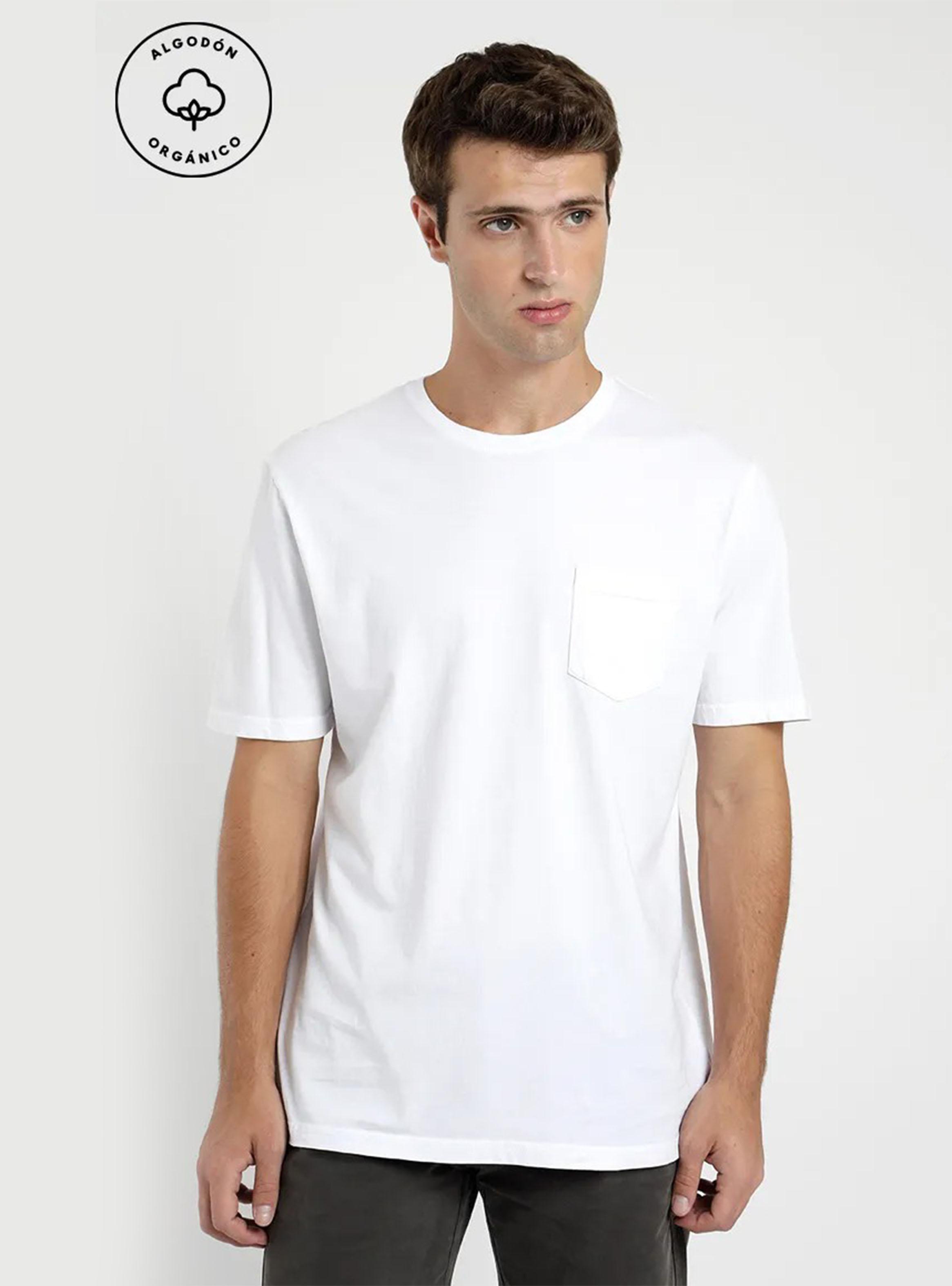 Polera Manga Corta Bolsillo Algodón Orgánico-2