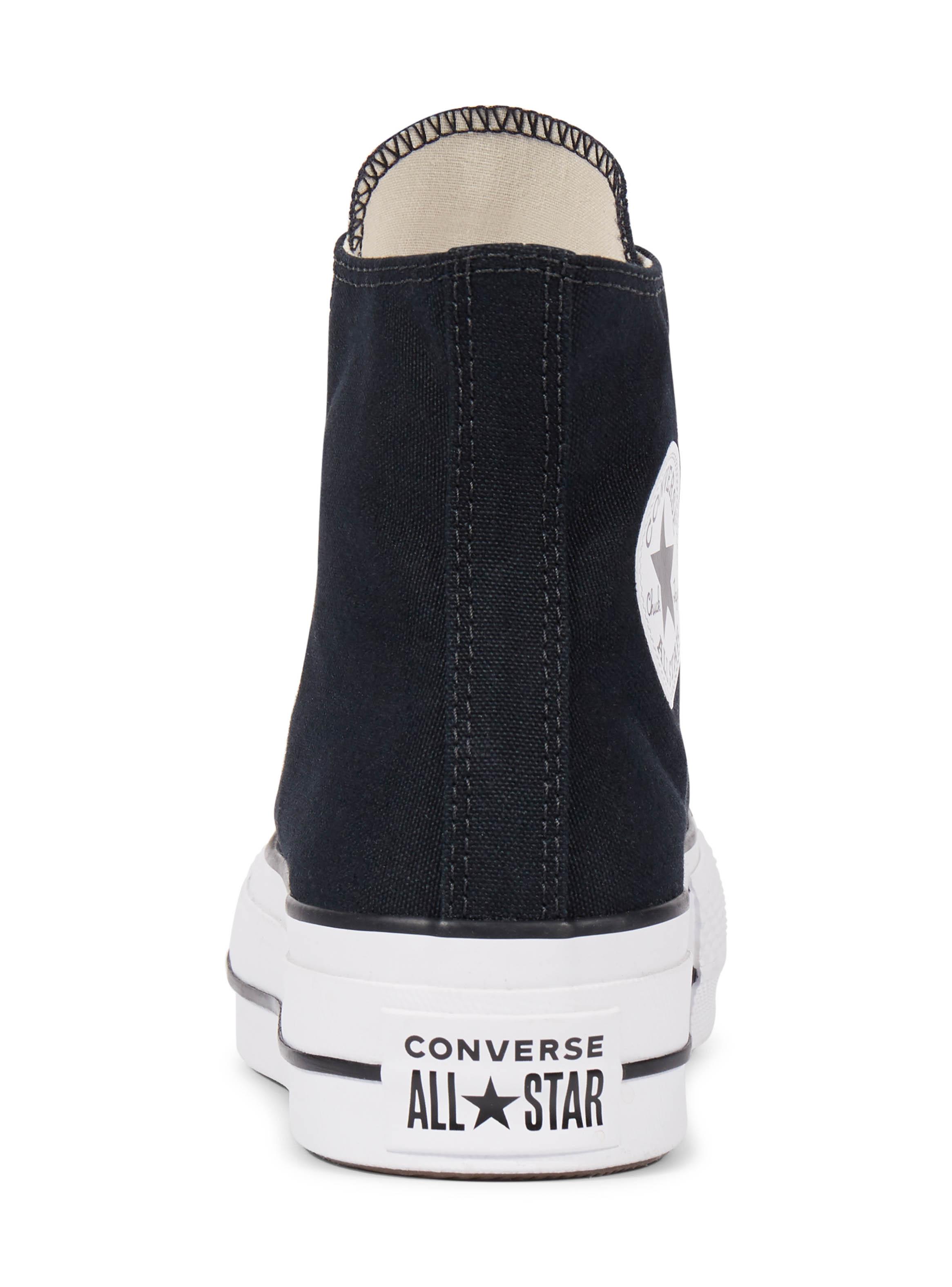Zapatilla Urbana Plataforma Negra Mujer-2