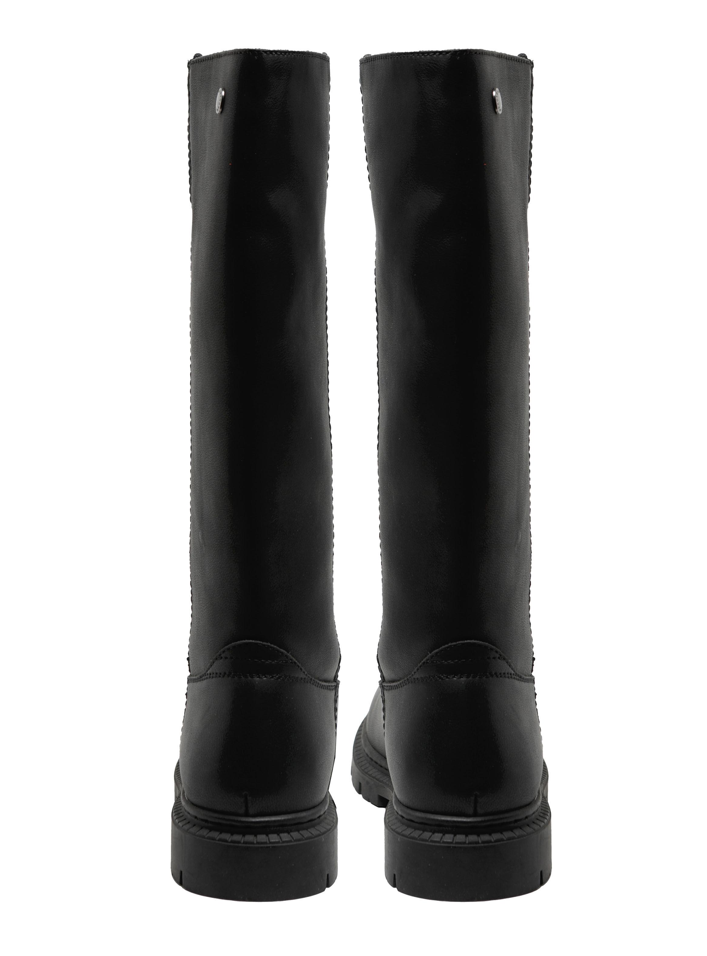 Bota Larga Lisa Cuero 250365 Mujer-4