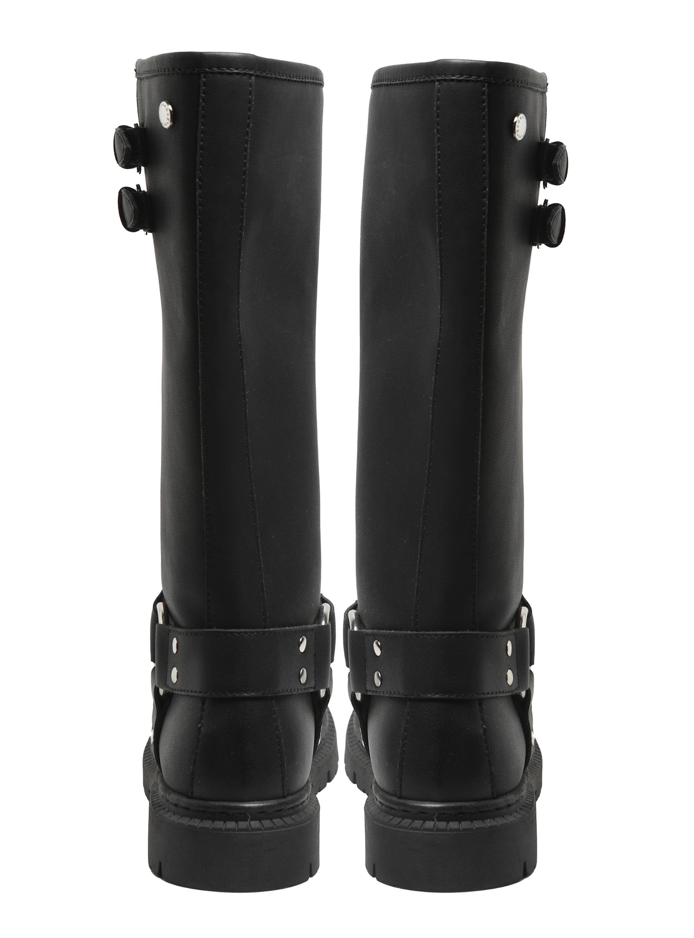Bota Cuero Hebilla 250366 Mujer-4