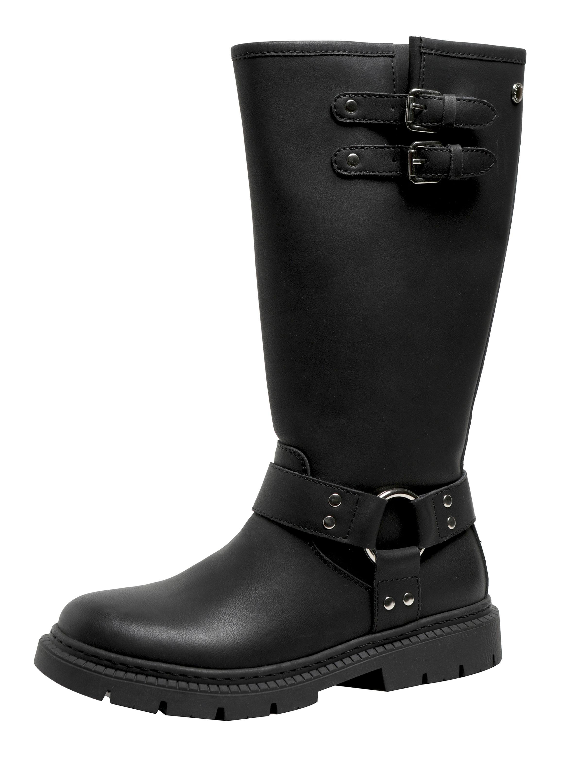 Bota Cuero Hebilla 250366 Mujer-3
