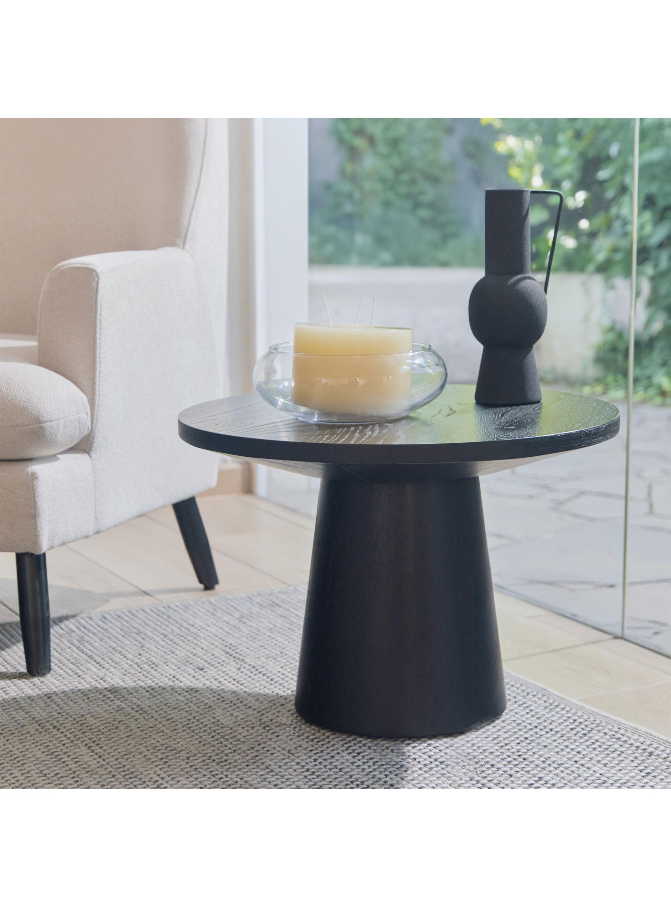 Mesa de Centro Redonda Blackburn 55.8x55.8 cm Negro-4