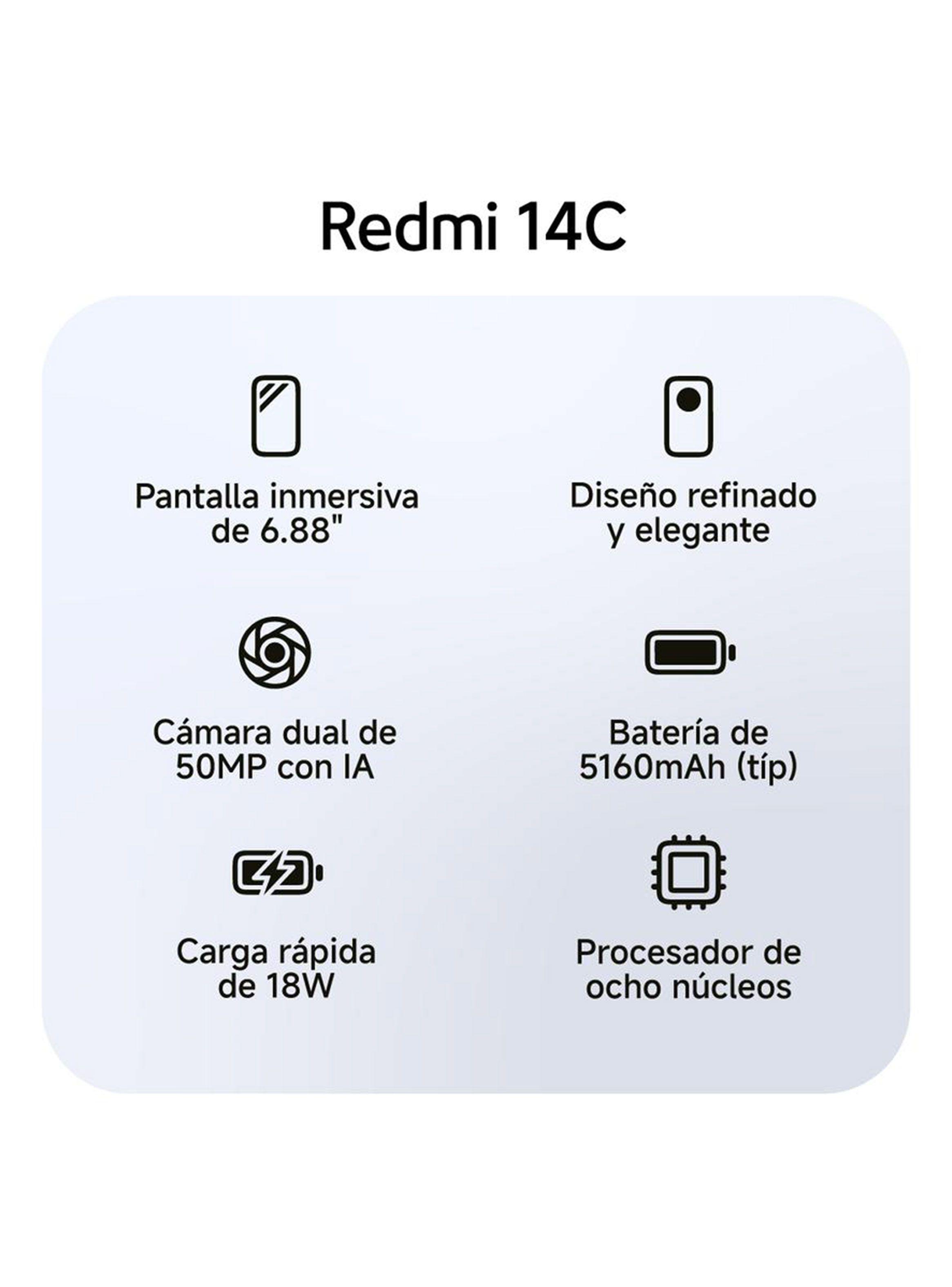 Smartphone Redmi 14C 256GB 6.8" Azul Liberado-4