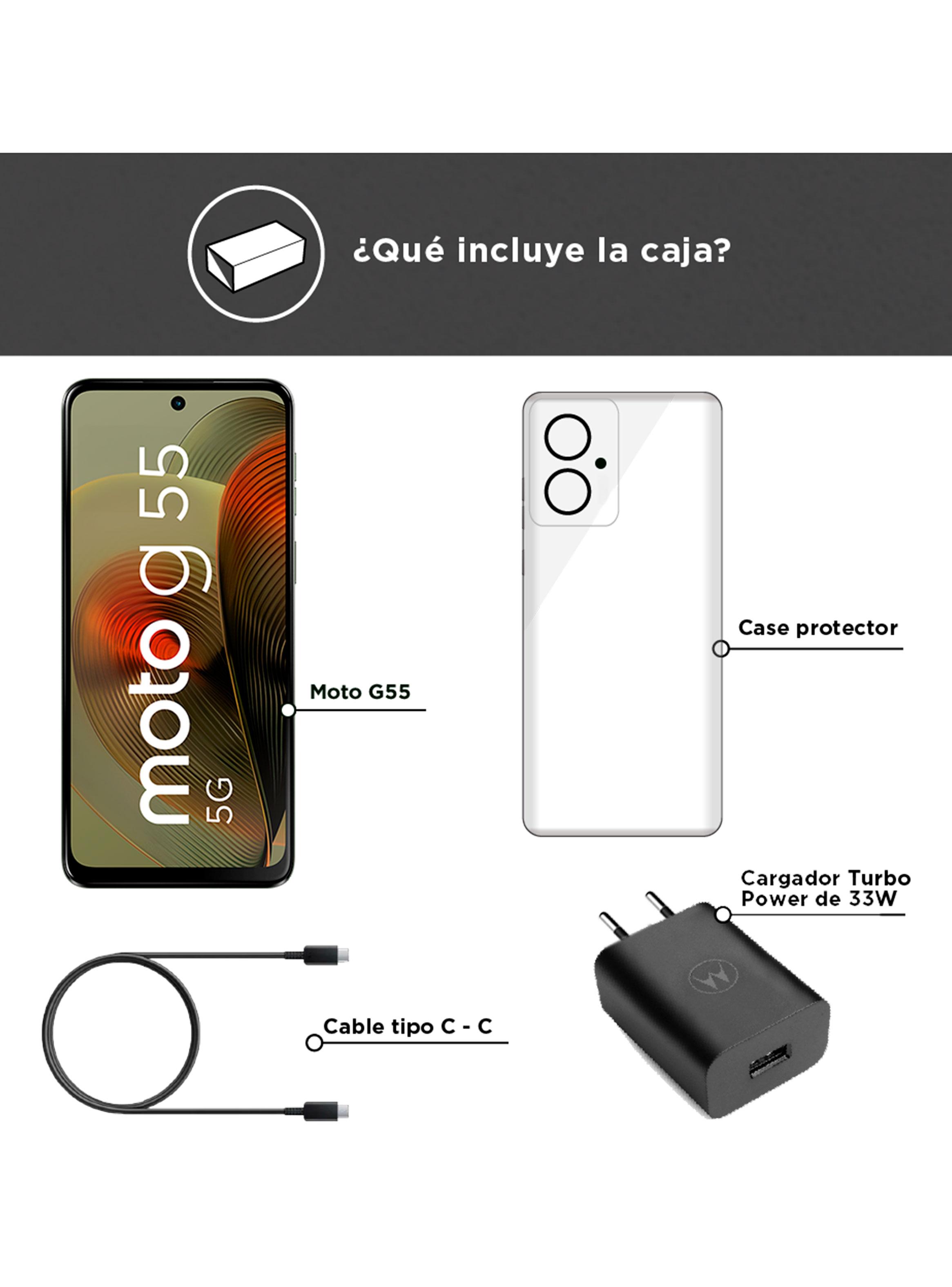 Smartphone Moto G55 5G 256GB 6.5" Verde Liberado-3