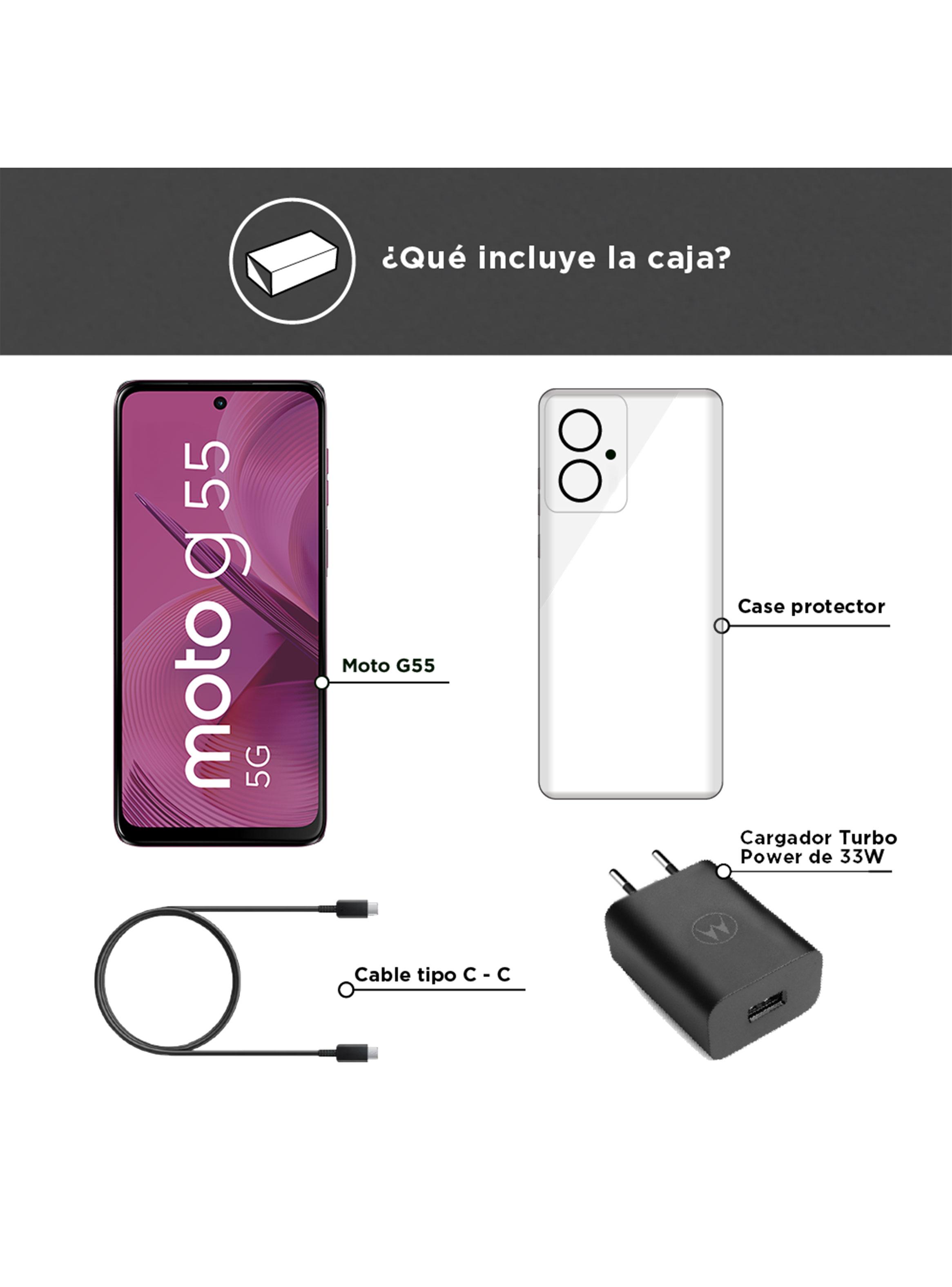 Smartphone Moto G55 5G 256GB 6.5" Morado Liberado-1