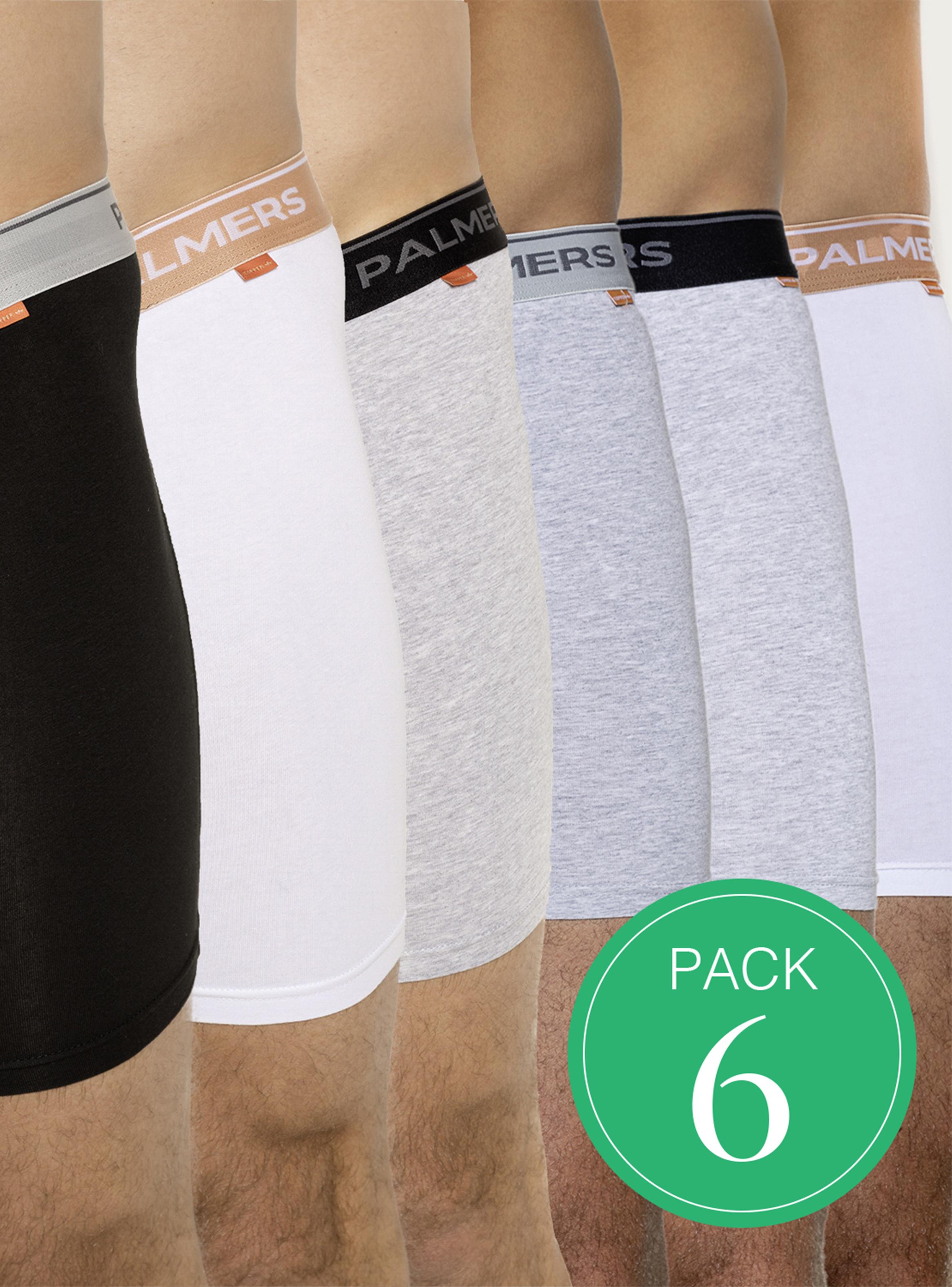 Pack Palmers 6 Boxer Calce Largo Algodón Cobre-0