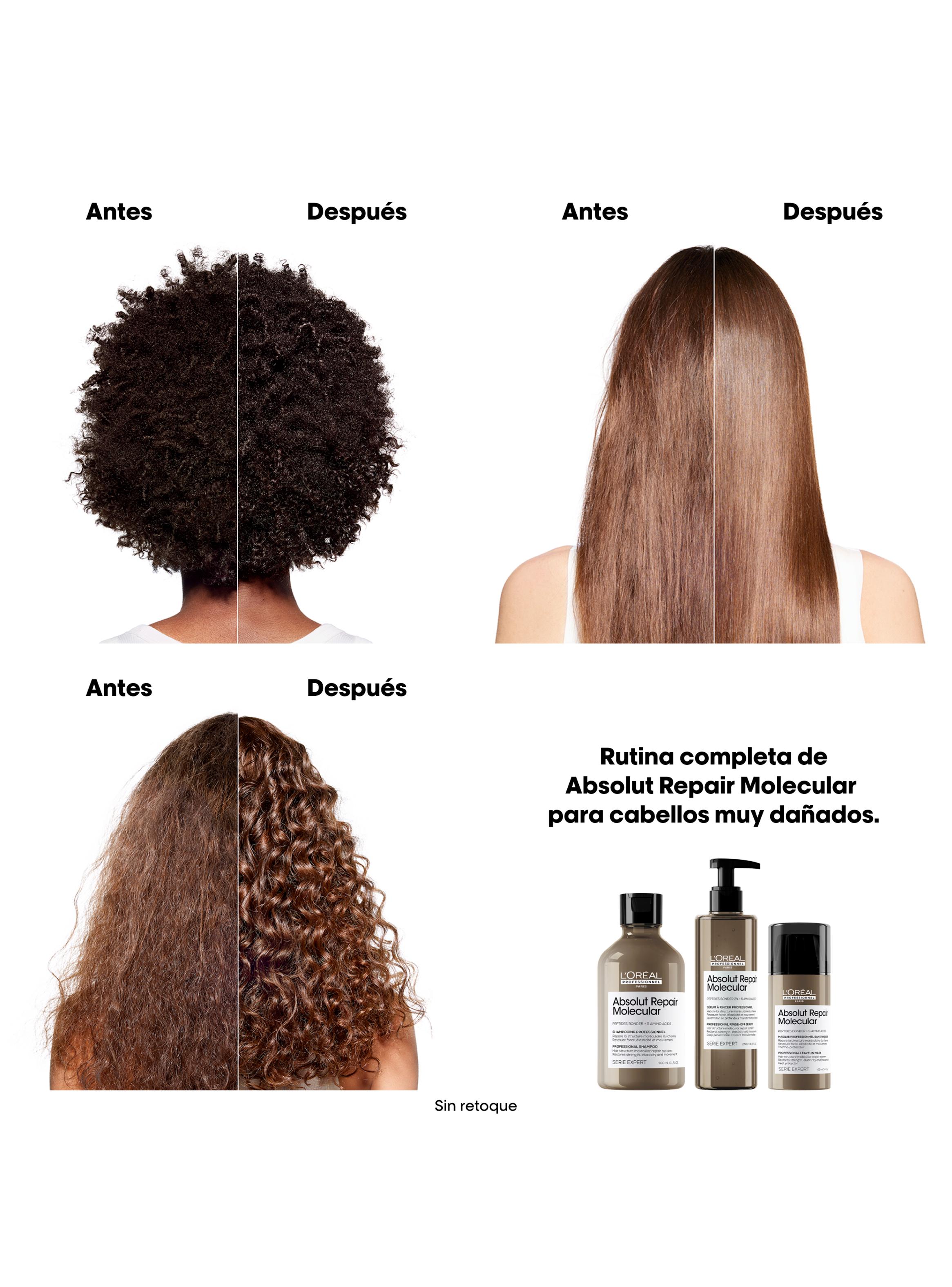 Set Profesional Reparación Molecular Shampoo 500ml + Máscara 250ml Absolut Repair Molecular-3