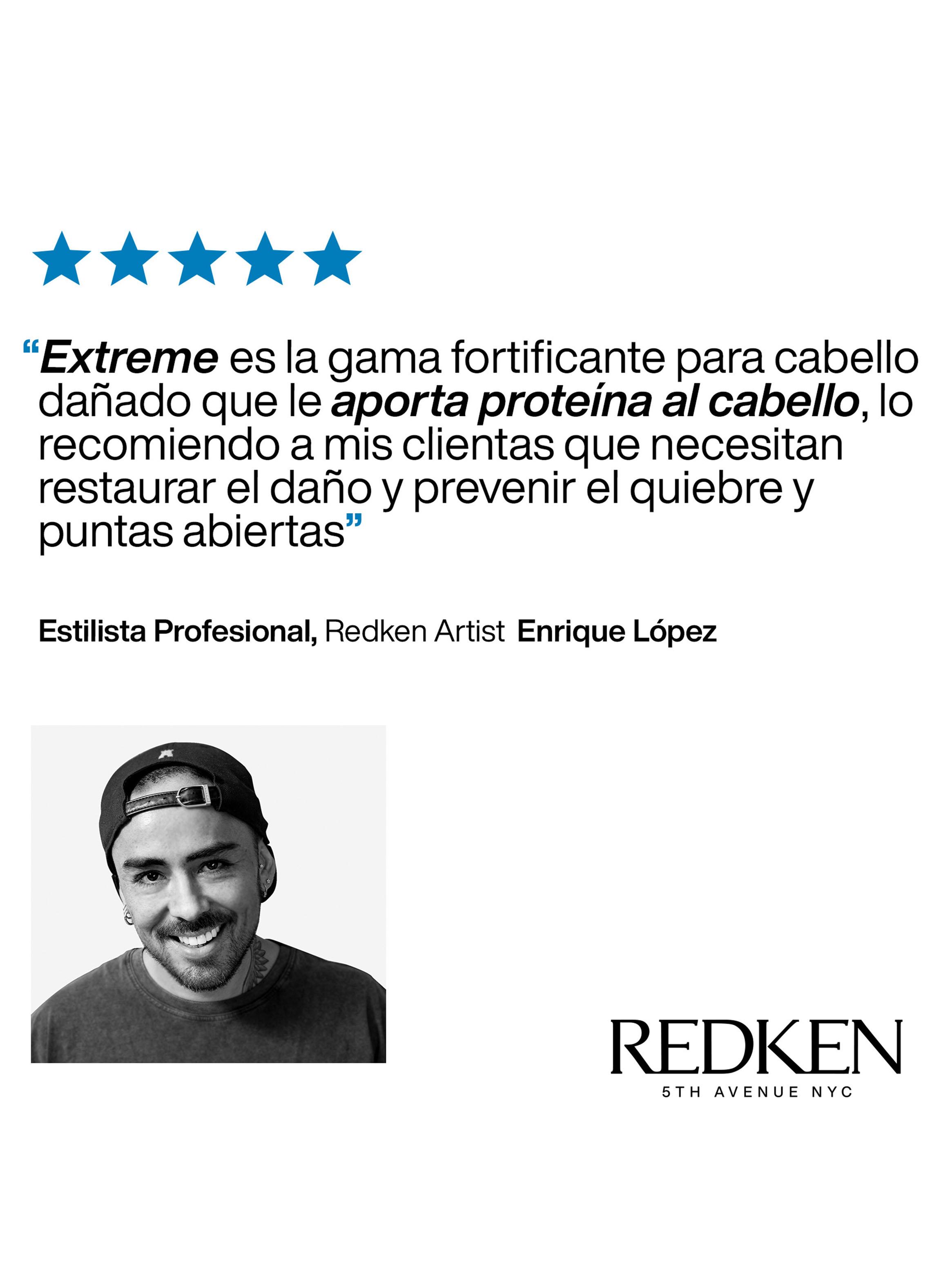 Set Reparación Cabello Dañado Extreme Shampoo 300ml + Acondicionador 300ml Redken-5