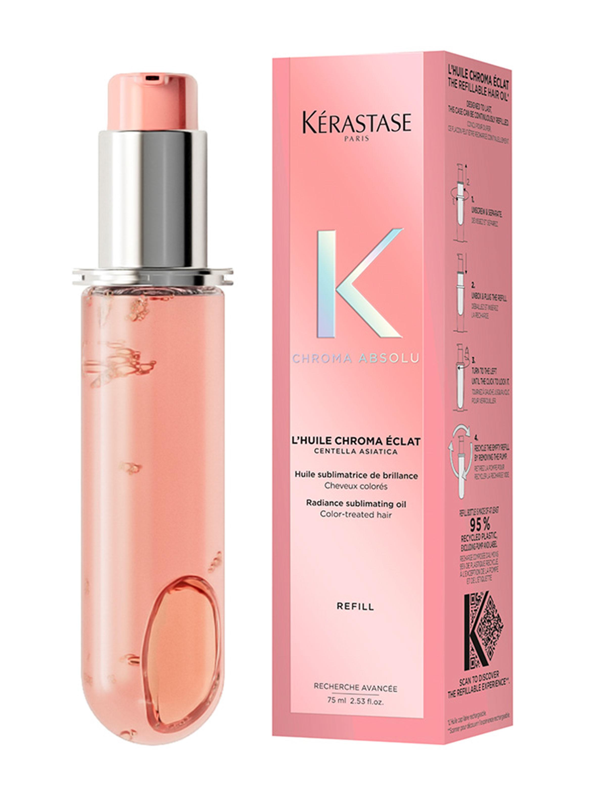 Aceite Reparador para cabello con color Chroma Absolu Éclat Radiance Recarga 75ml Kérastase.-2