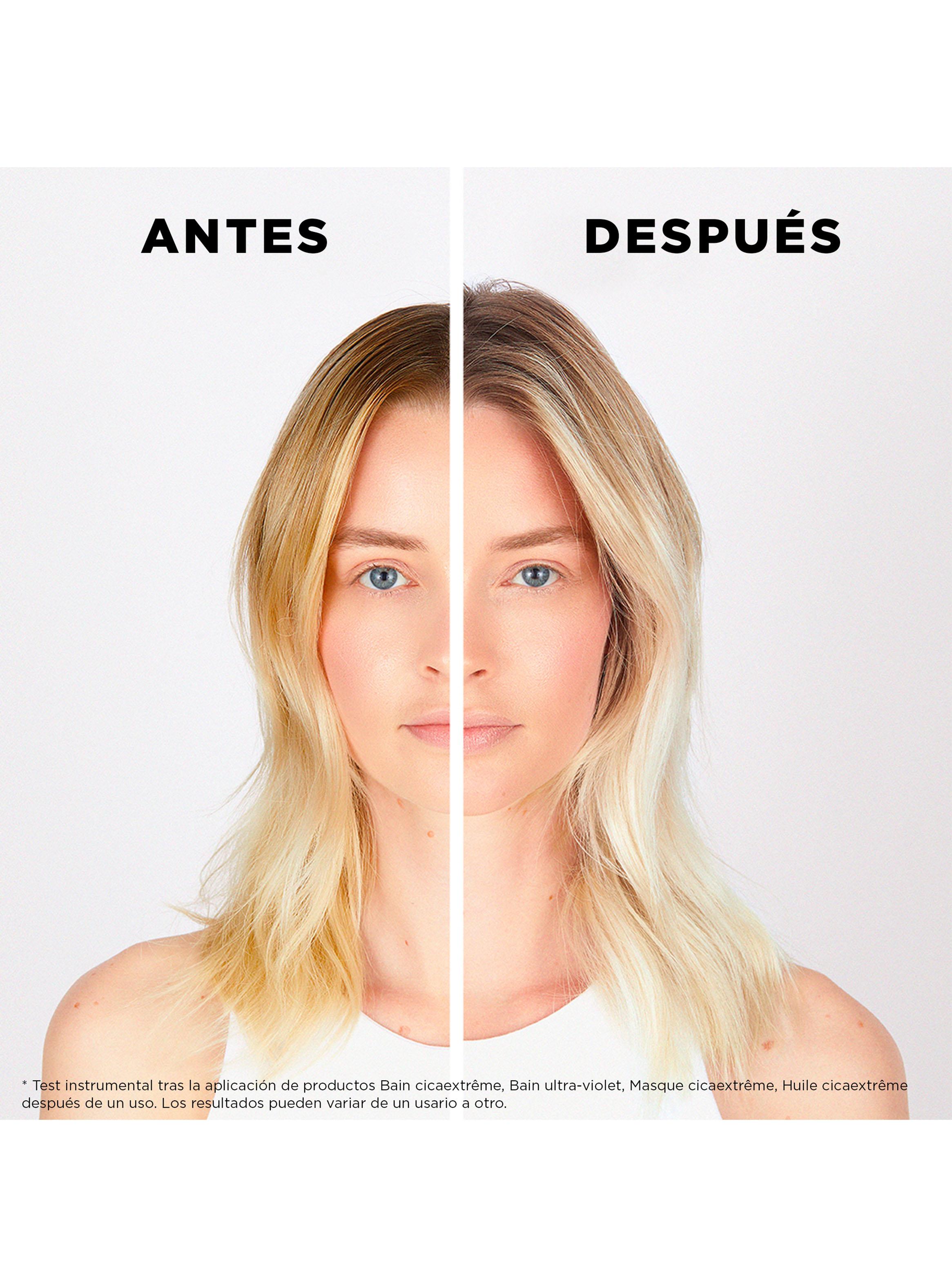 Set Reparación Cabello Rubio o Decolorado Blond Absolu Shampoo Bain Blond Lumiere 250ml + Aceite Huile Cicaextreme 50ml Kérastase-4