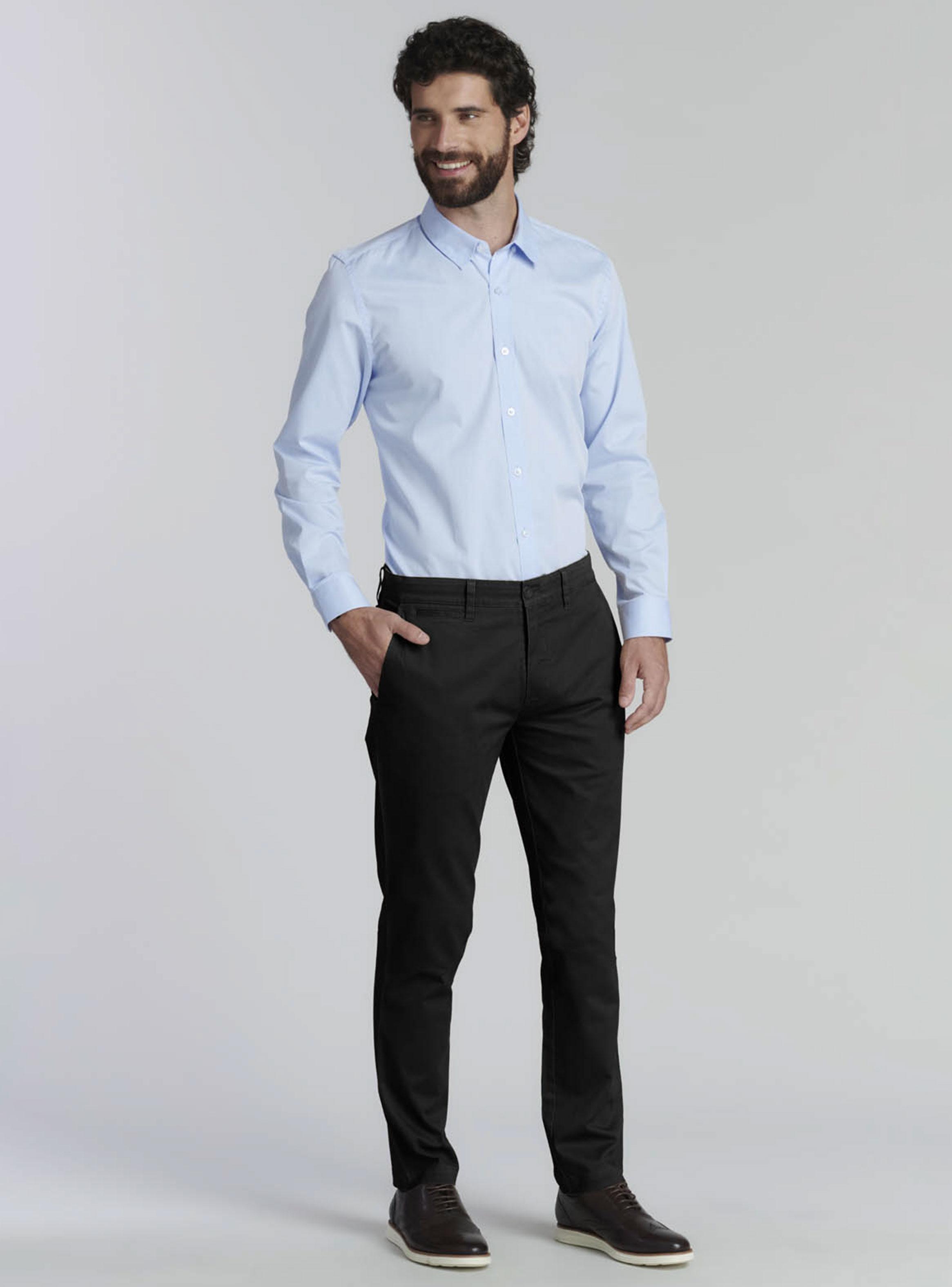 Pantalón Twill Sin Plisado-3