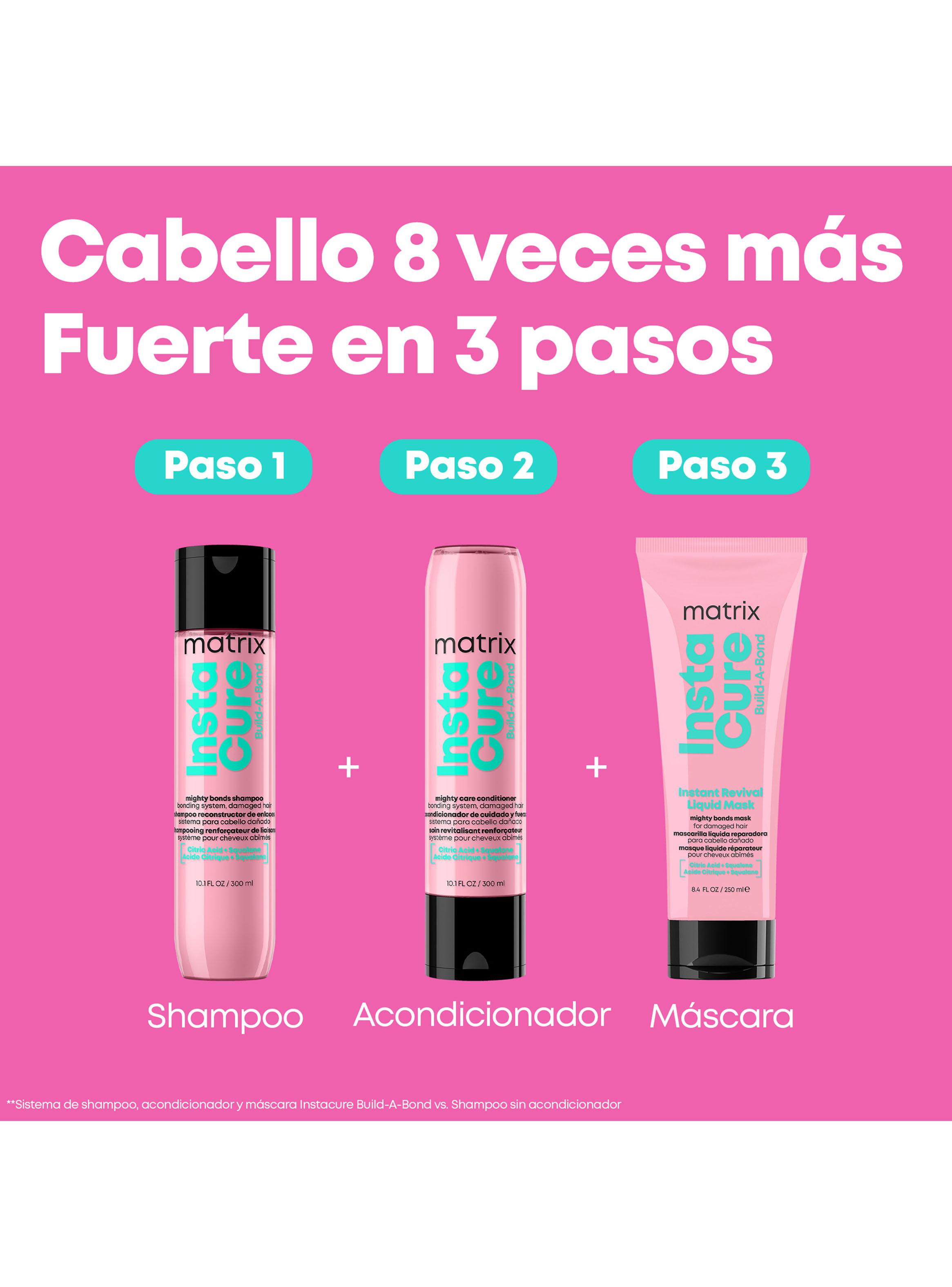 Set Reparación Intensiva Shampoo 300ml + Acondicionador 300ml Instacure Build-A-Bond Matrix-3