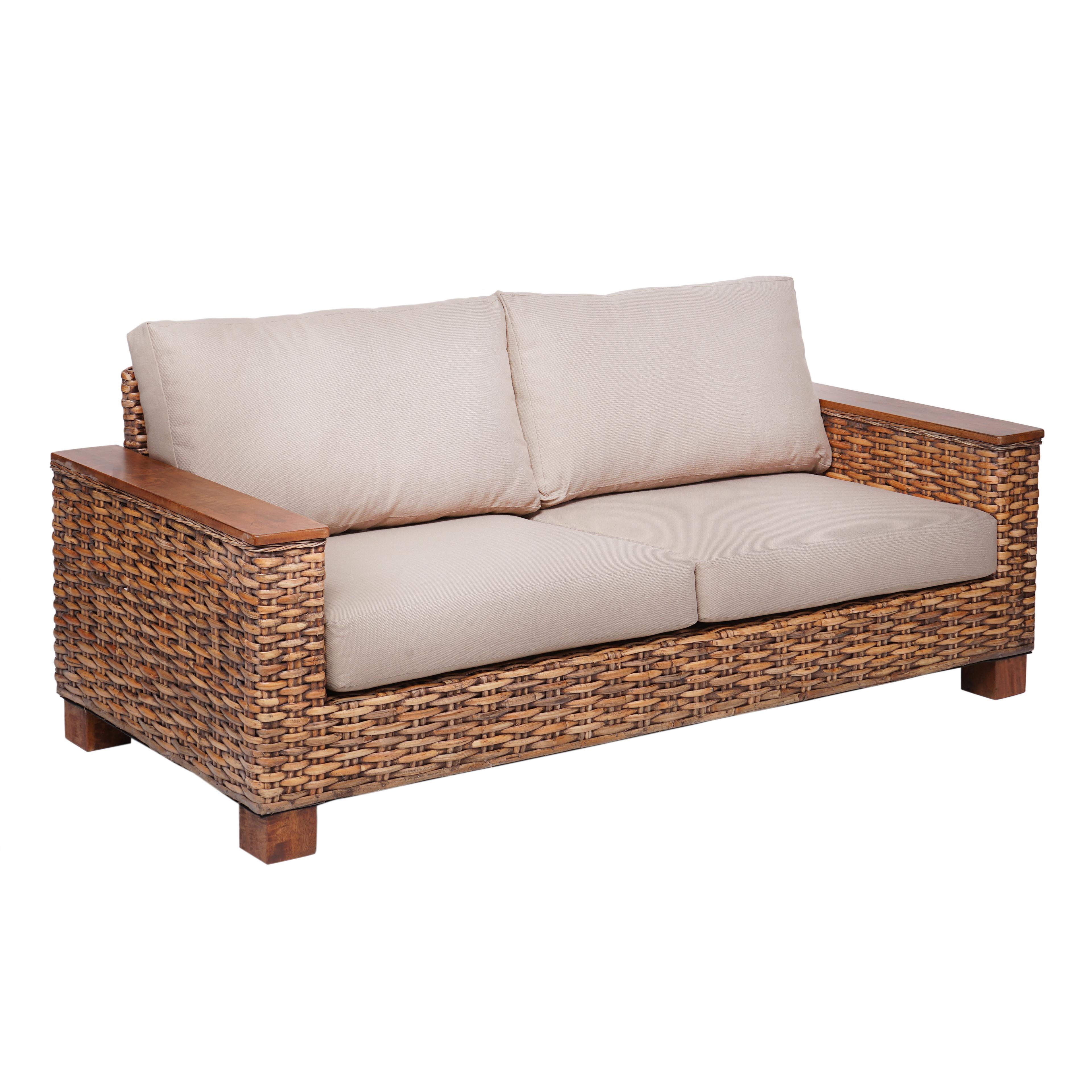 Sofá Victoria 3 Cuerpos Ratán Natural-3