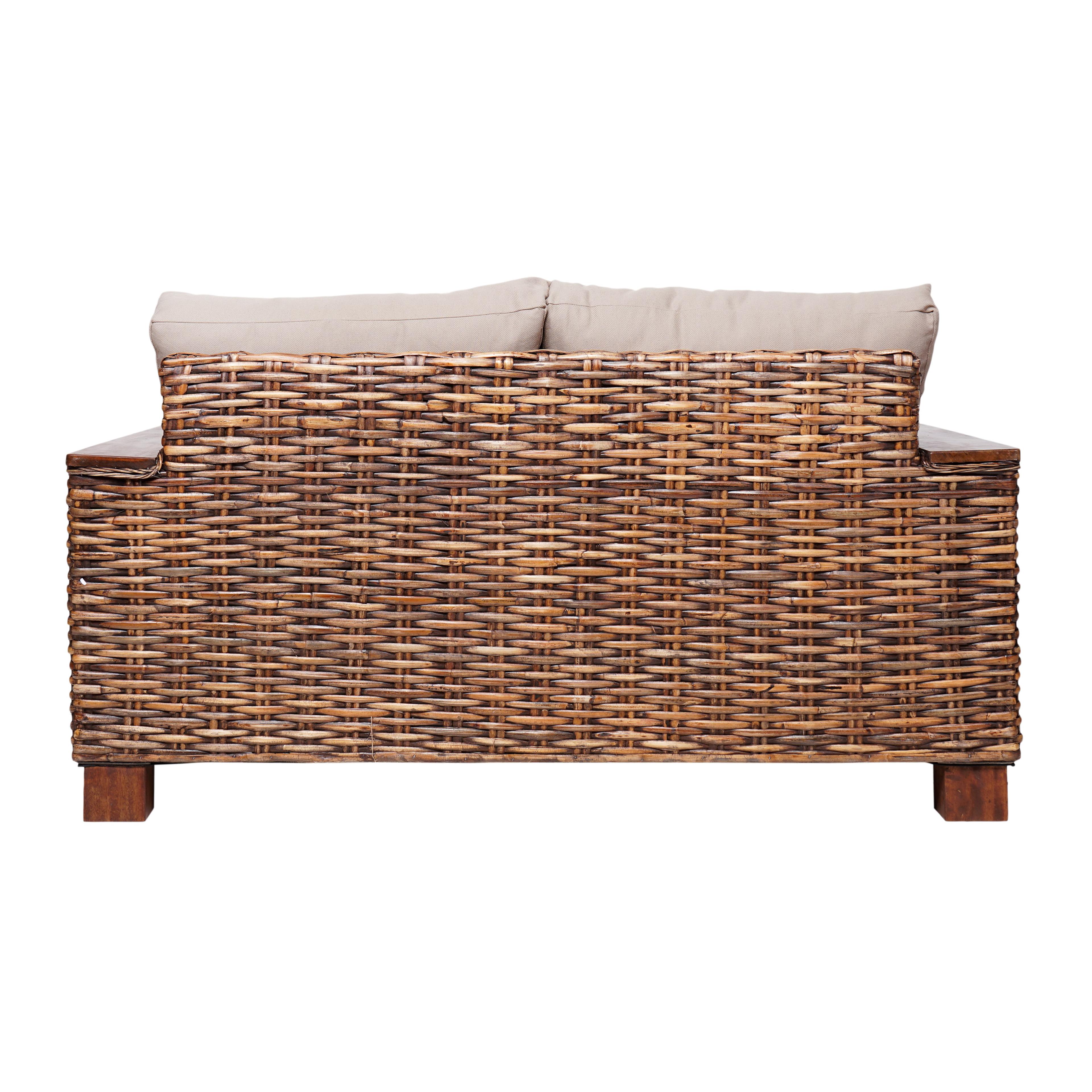 Sofá 2 Cuerpos Victoria Ratán Natural-4