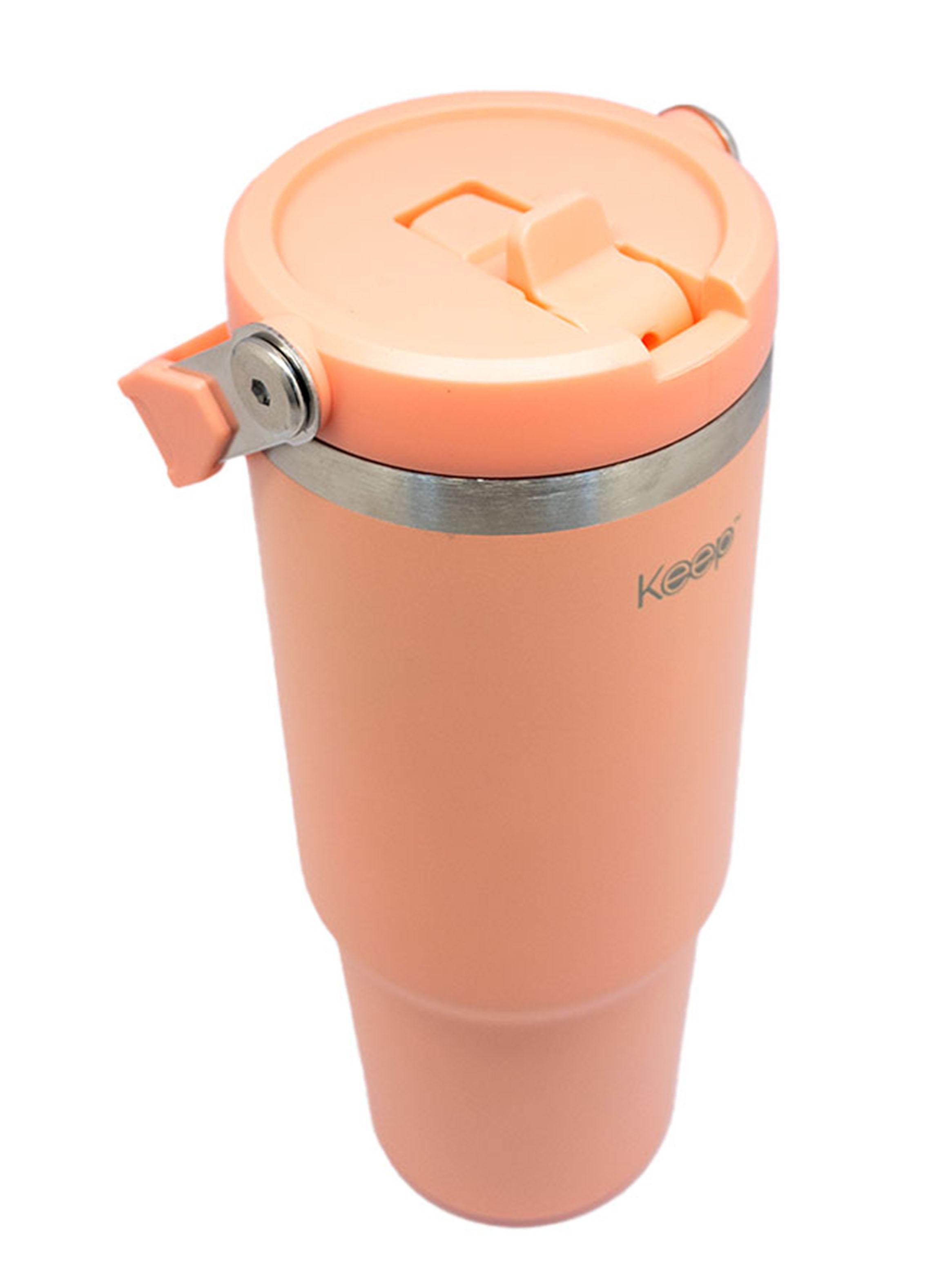 Botella Insulada Con Mango 850ml Coral-2