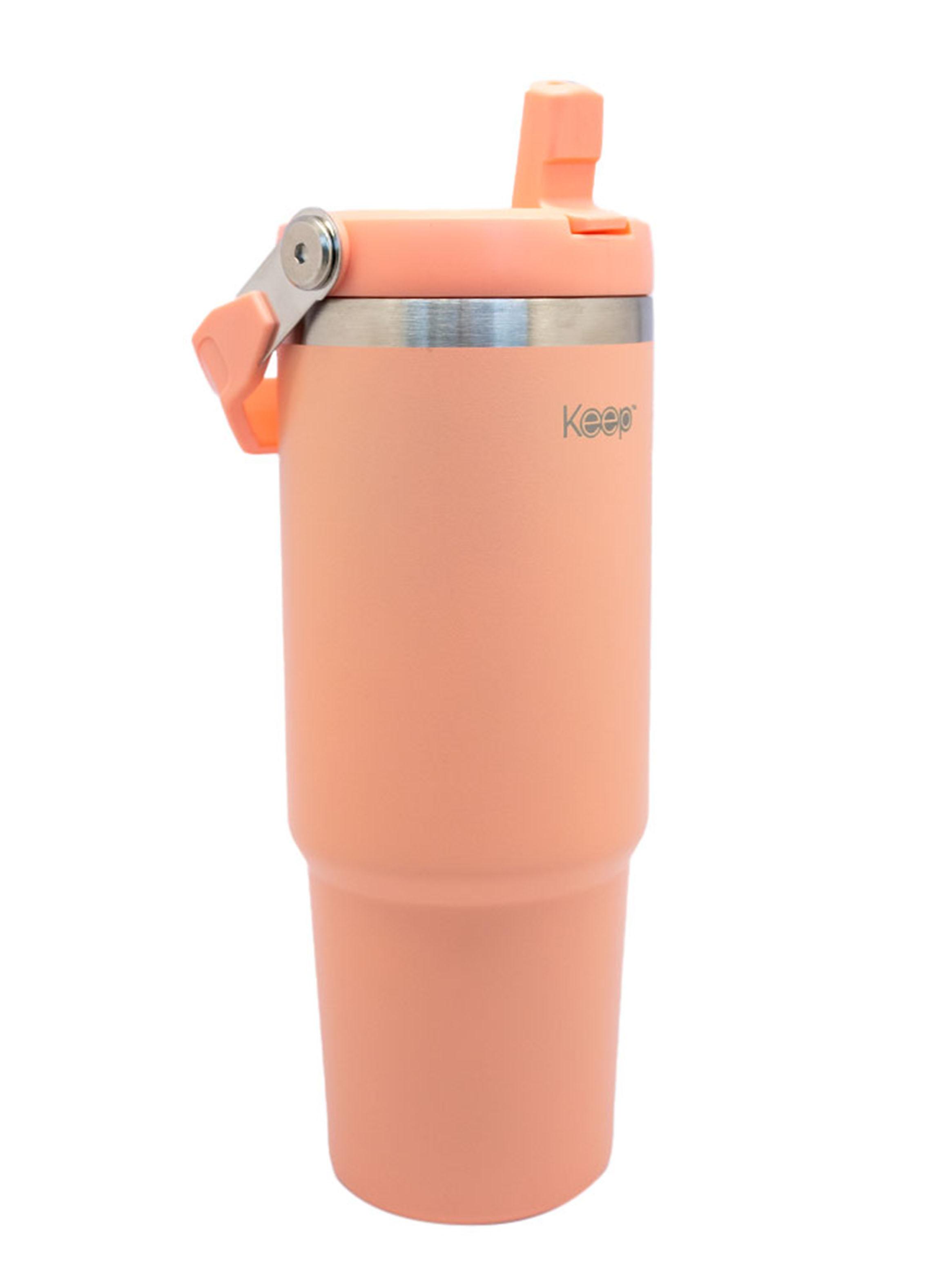 Botella Insulada Con Mango 850ml Coral-1
