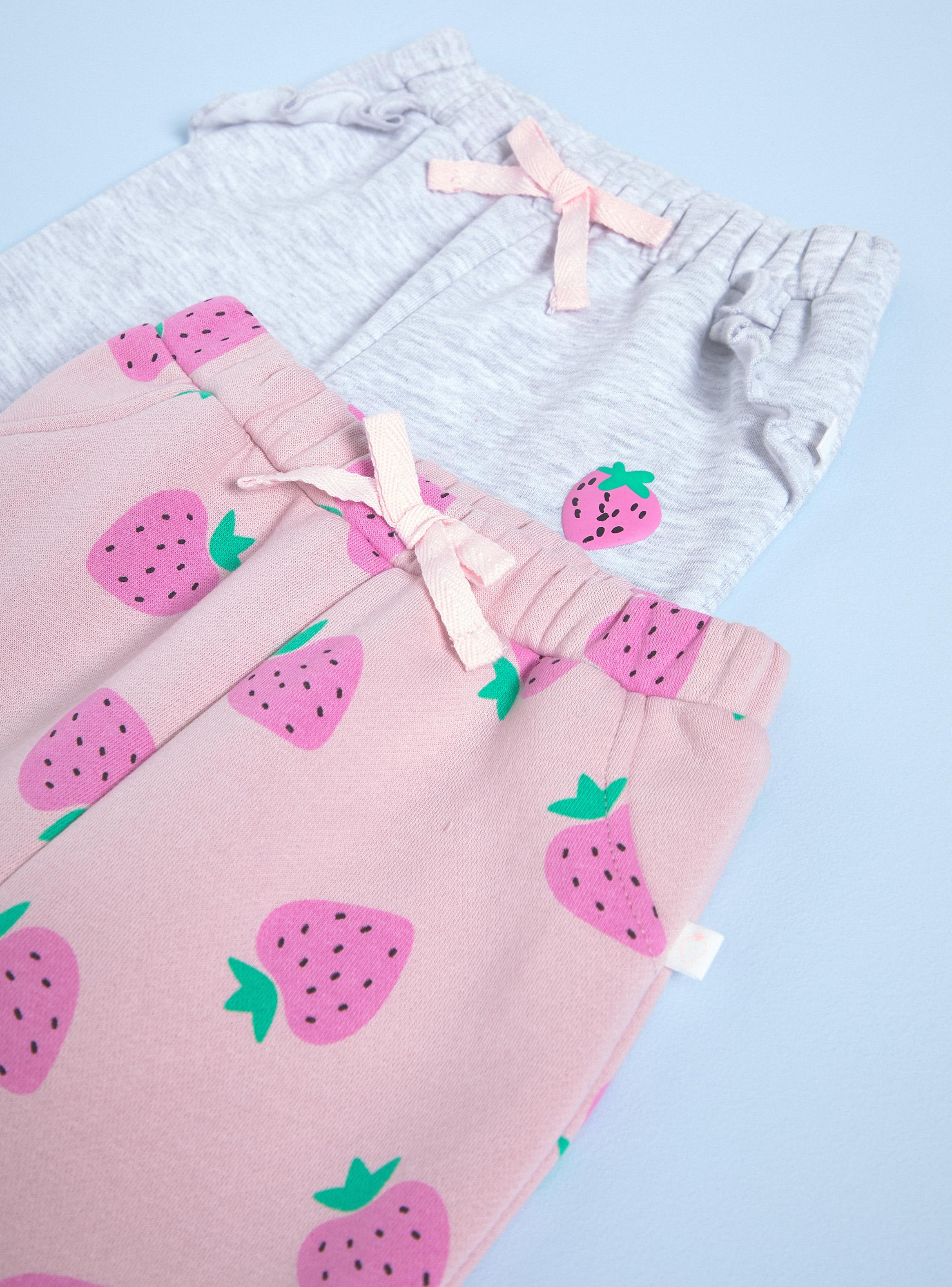 Pantalón Bipack Estampado y Otro Liso-2