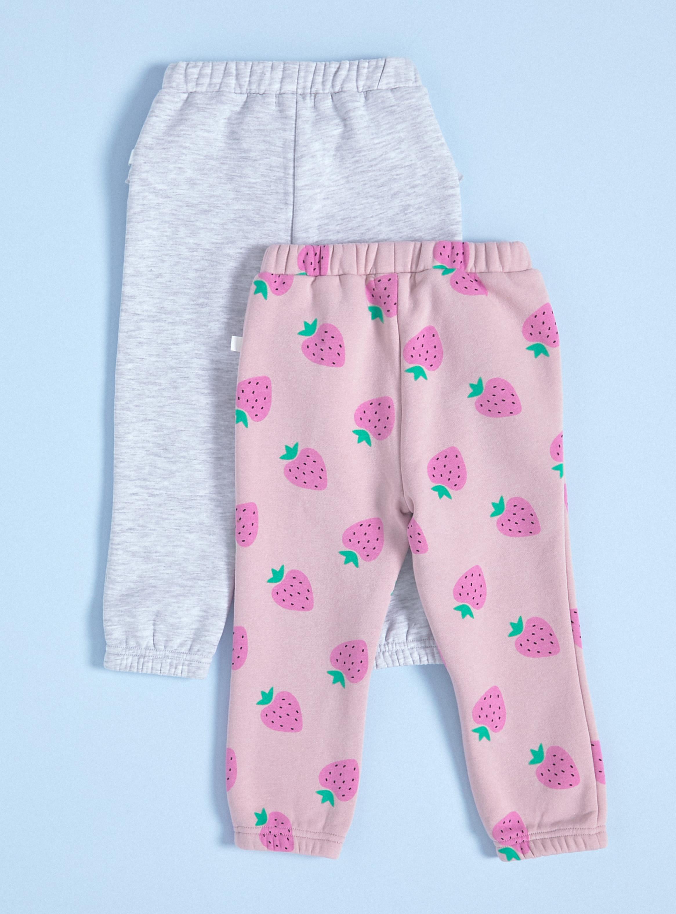 Pantalón Bipack Estampado y Otro Liso-2