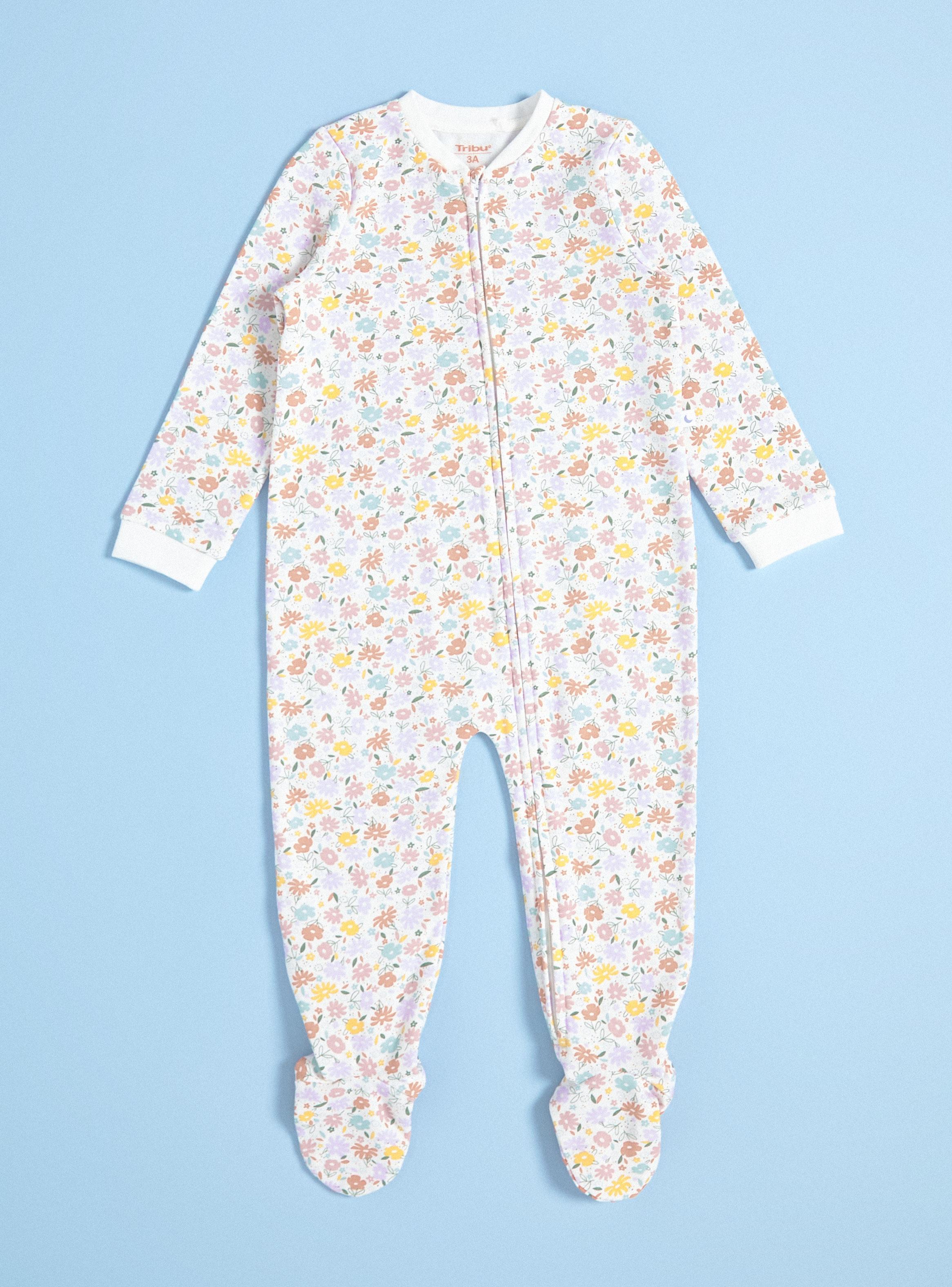 Pijama Enterito Estampado con Cierre-0