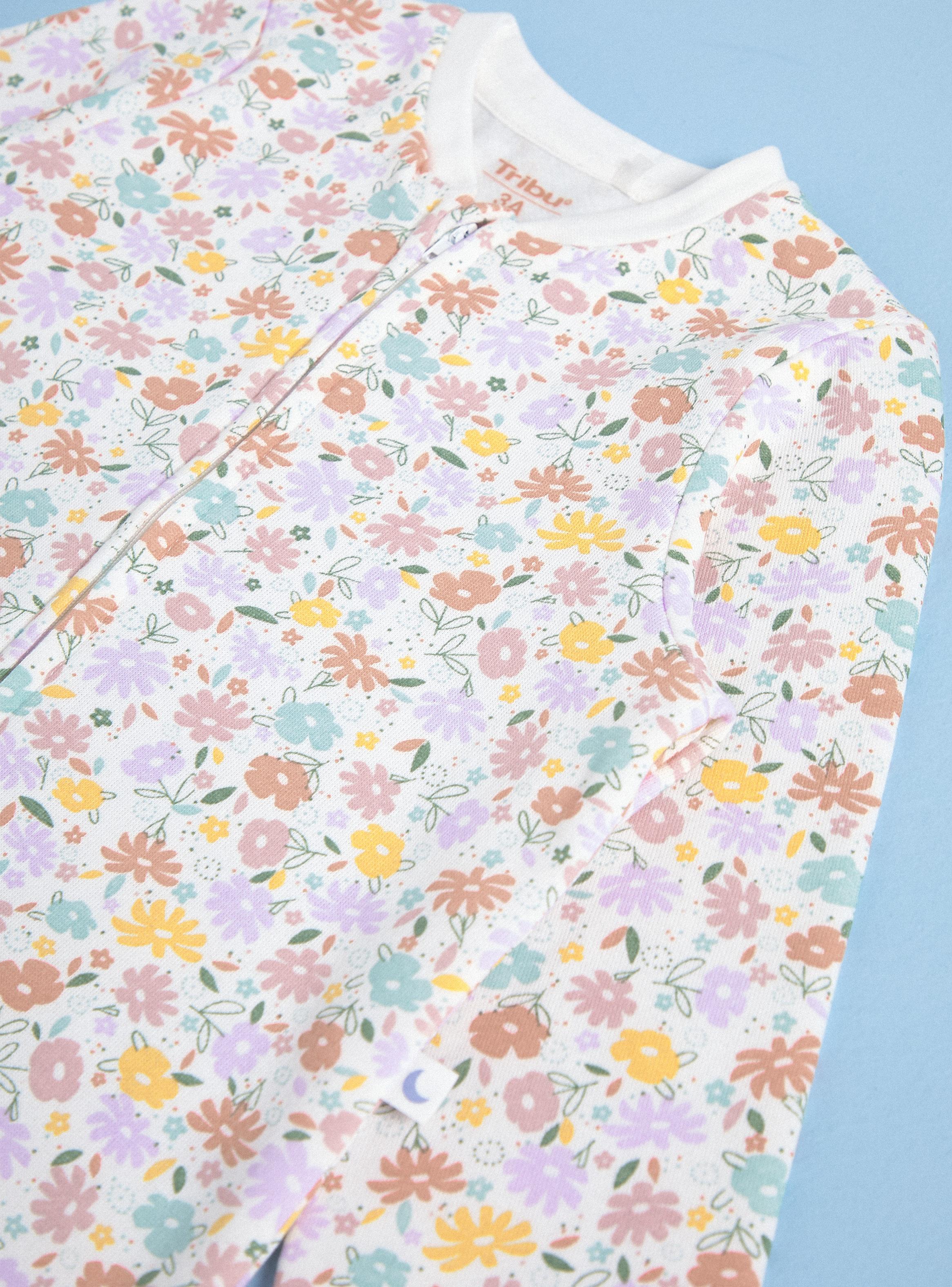 Pijama Enterito Estampado con Cierre-3