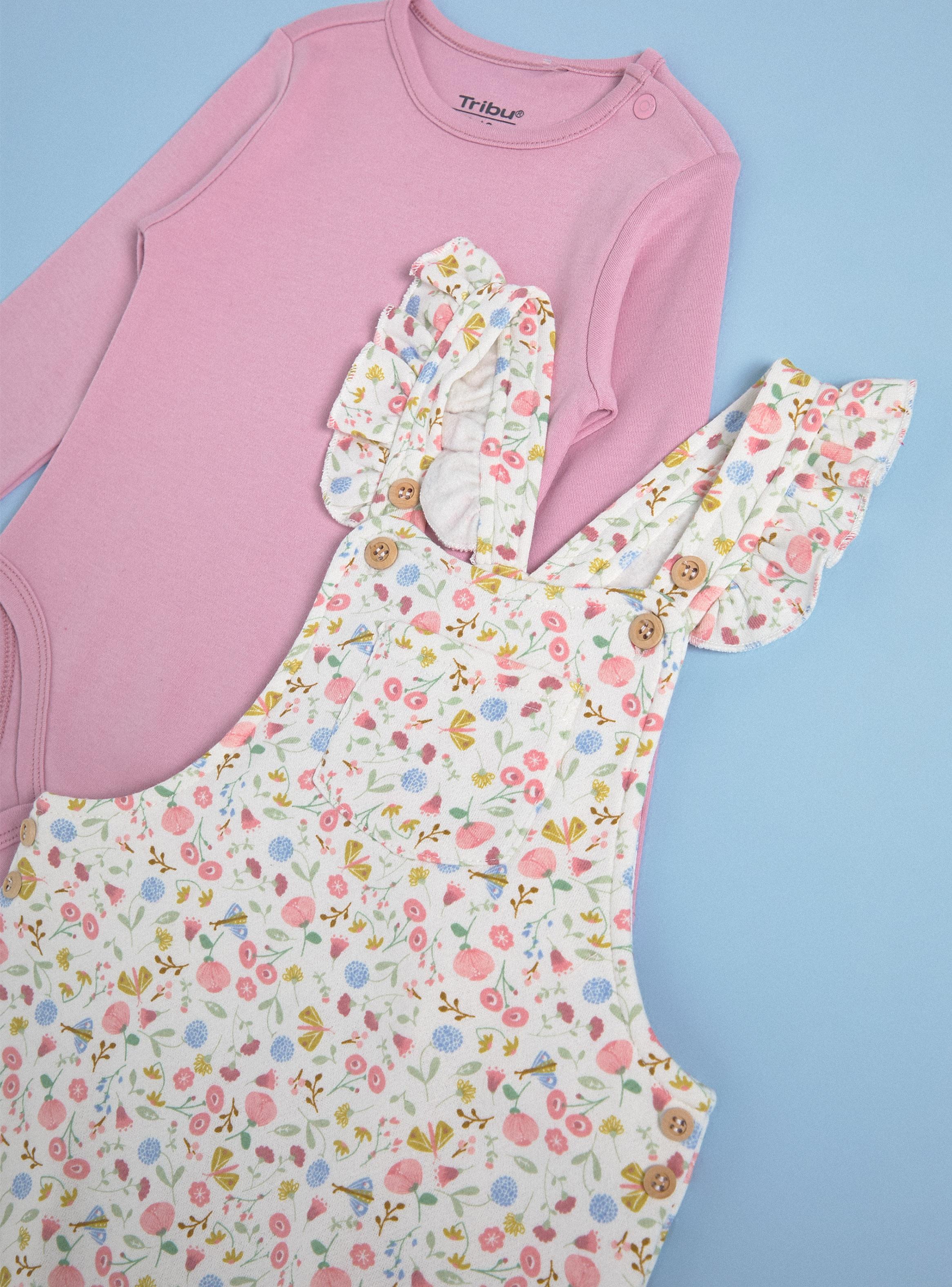 Conjunto de Body y Jardinera Estampada-2