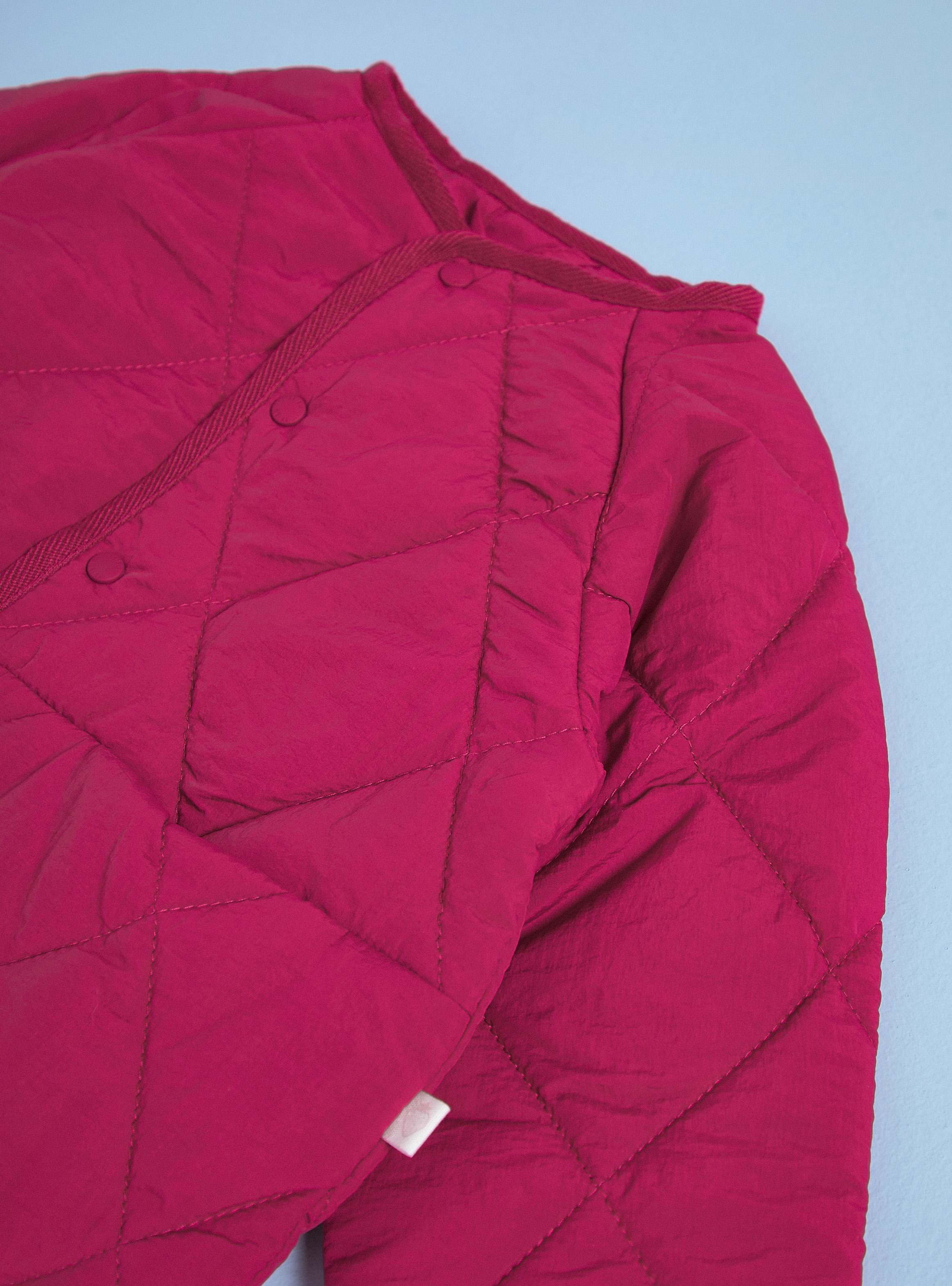 Parka Roja con Broches al Tono-2