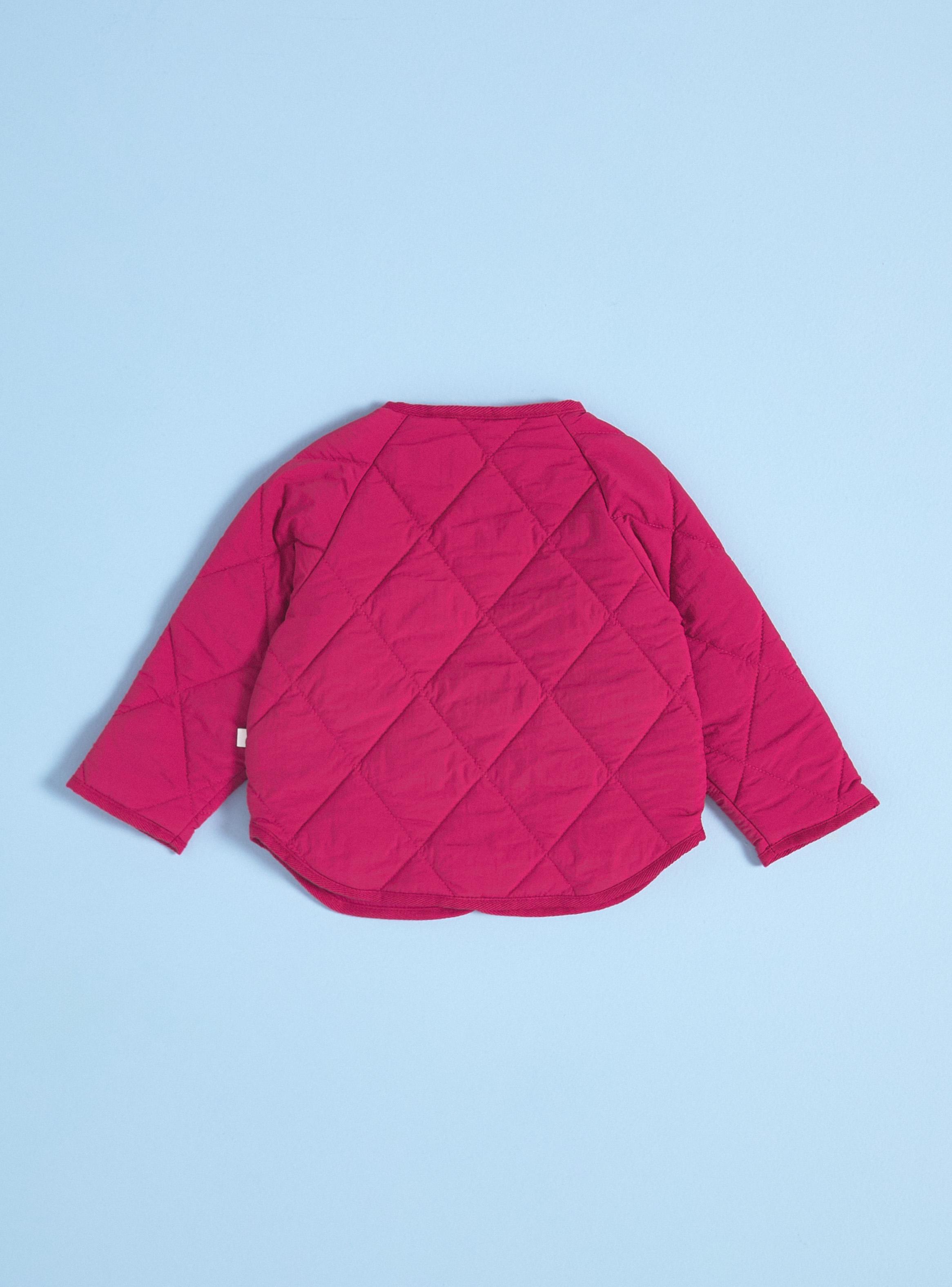 Parka Roja con Broches al Tono-2