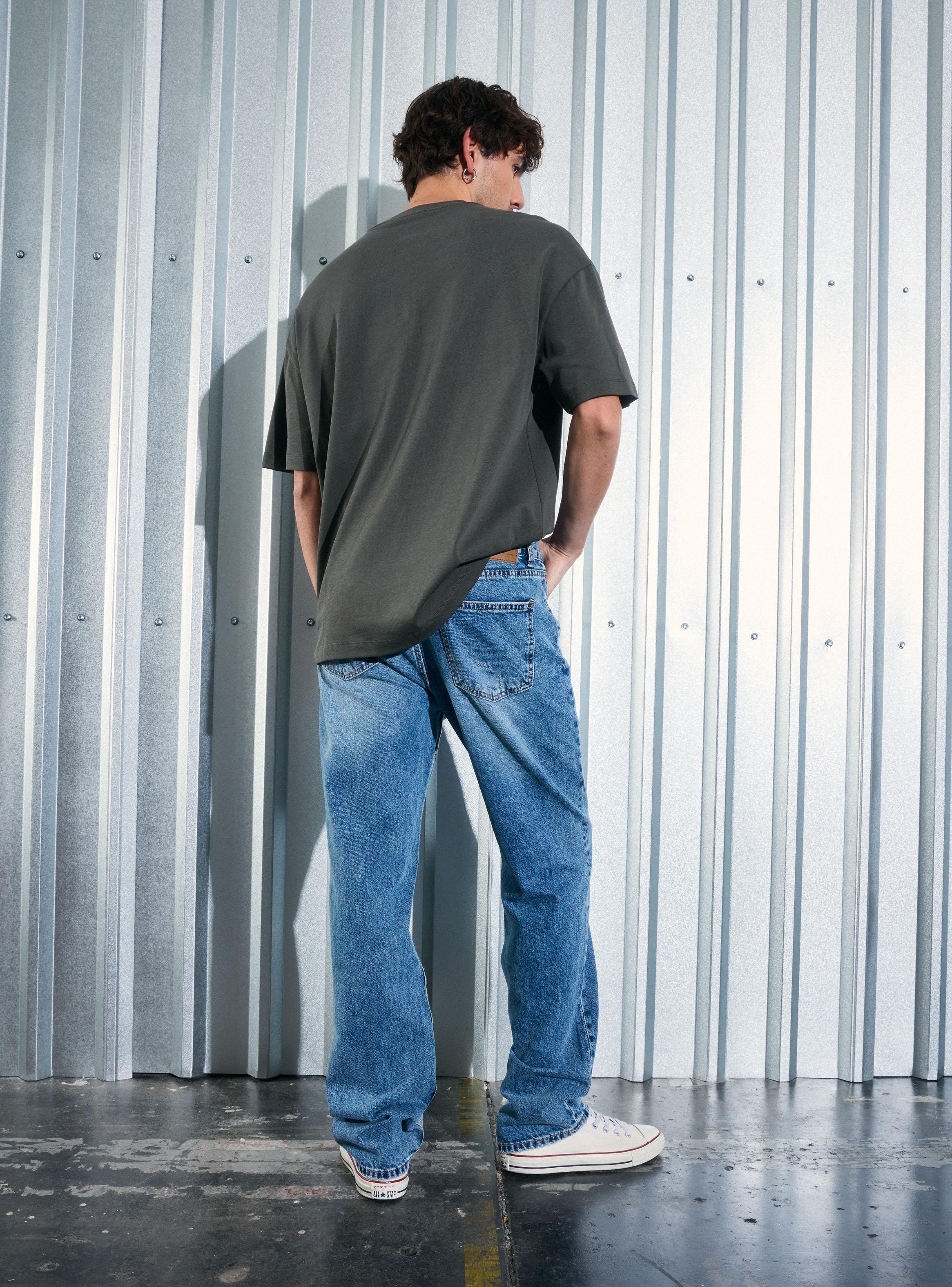 Jeans Recto Azul Medio-5