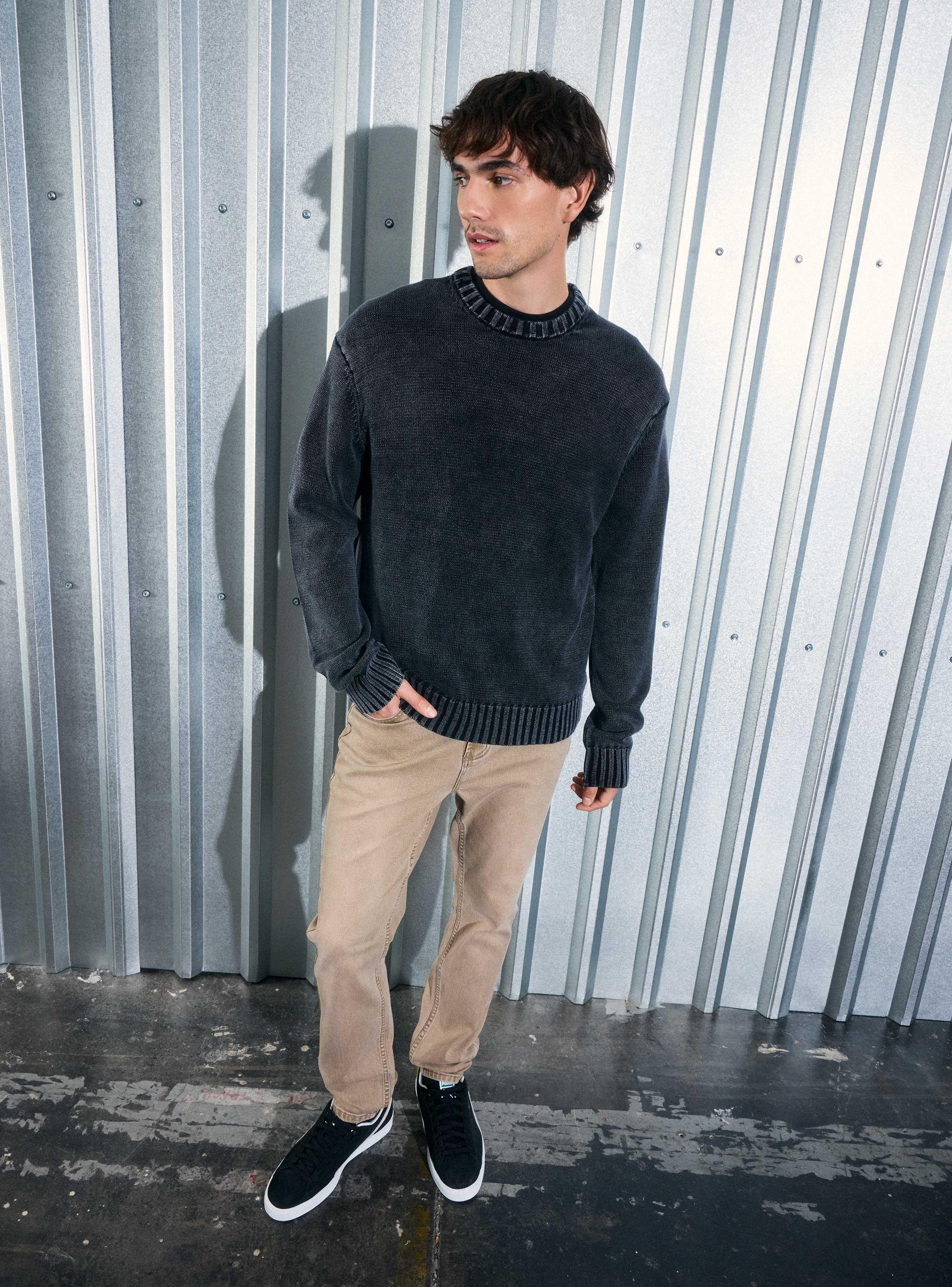 Sweater Liso Lavado-4