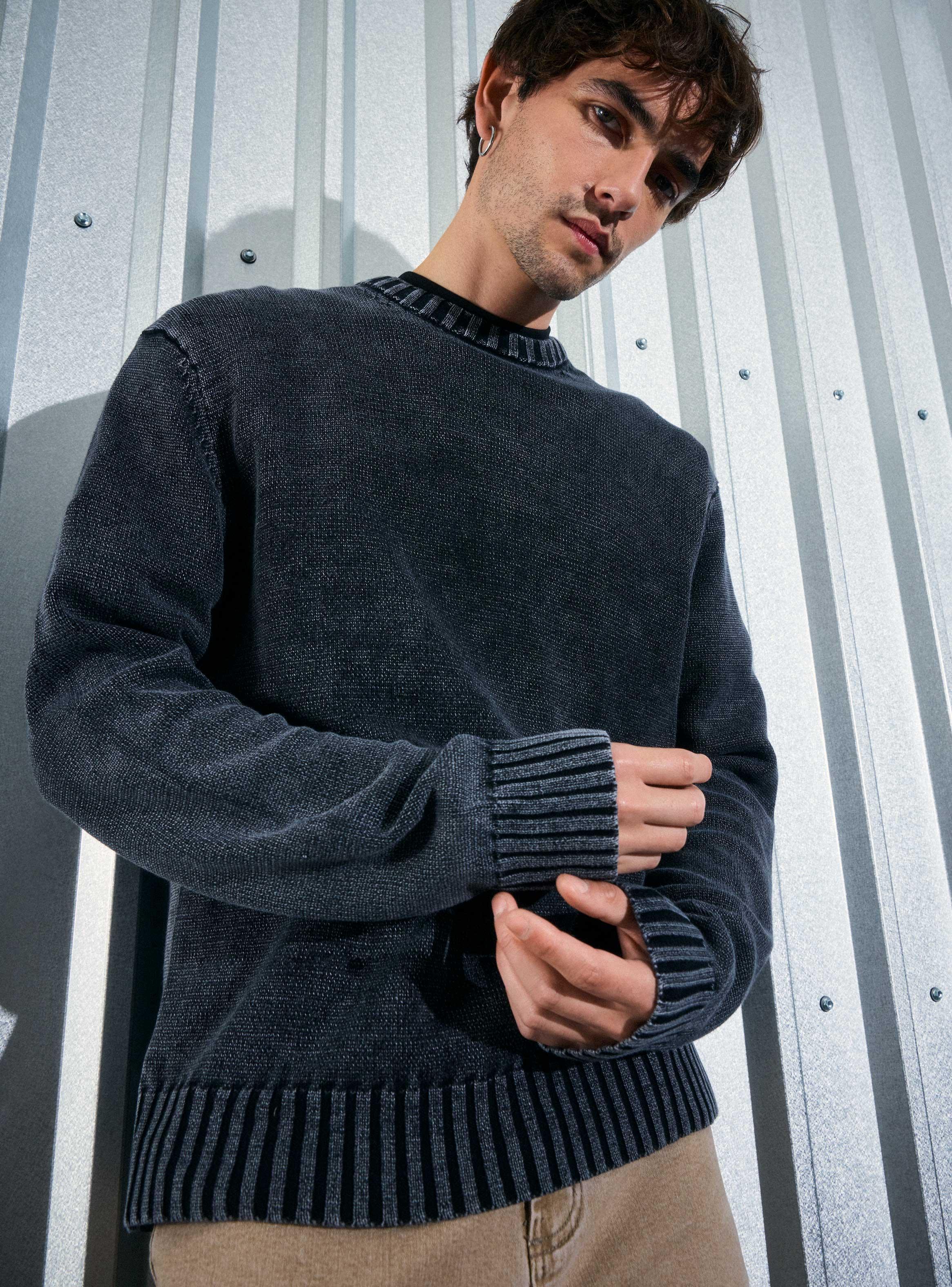 Sweater Liso Lavado-2