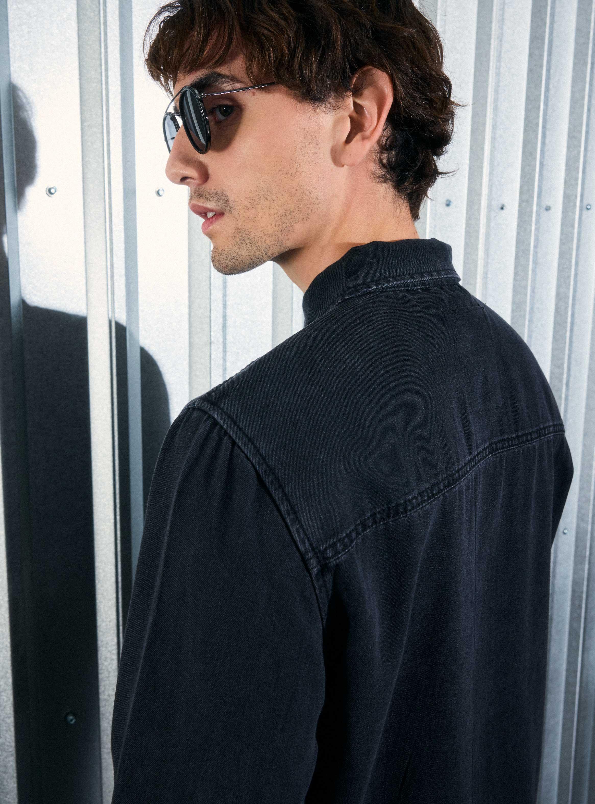 Camisa Jeans Negro-3