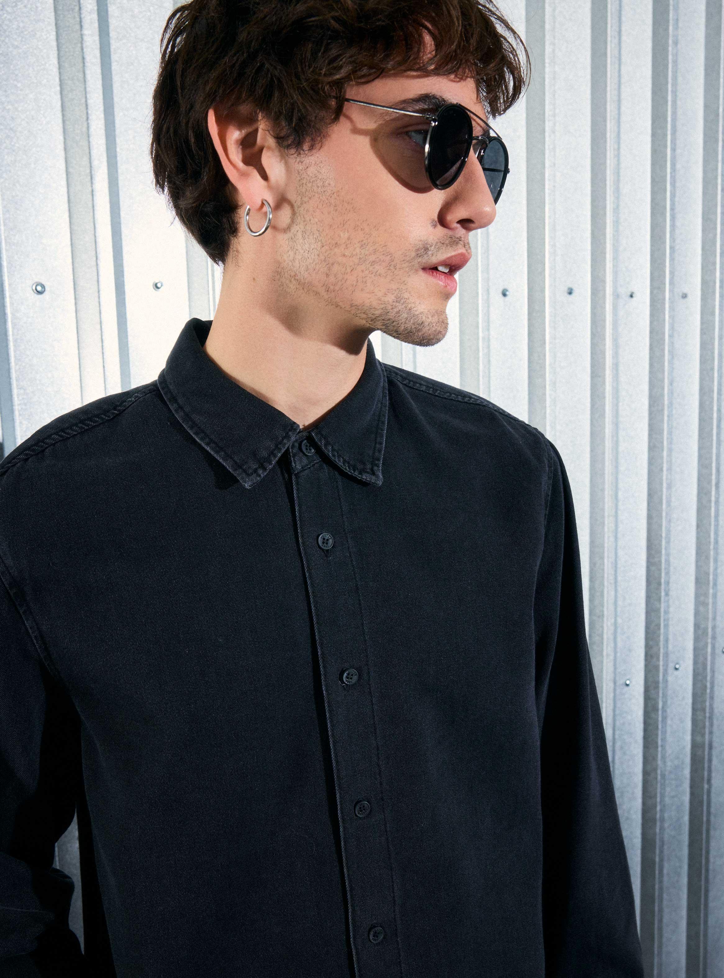 Camisa Jeans Negro-2